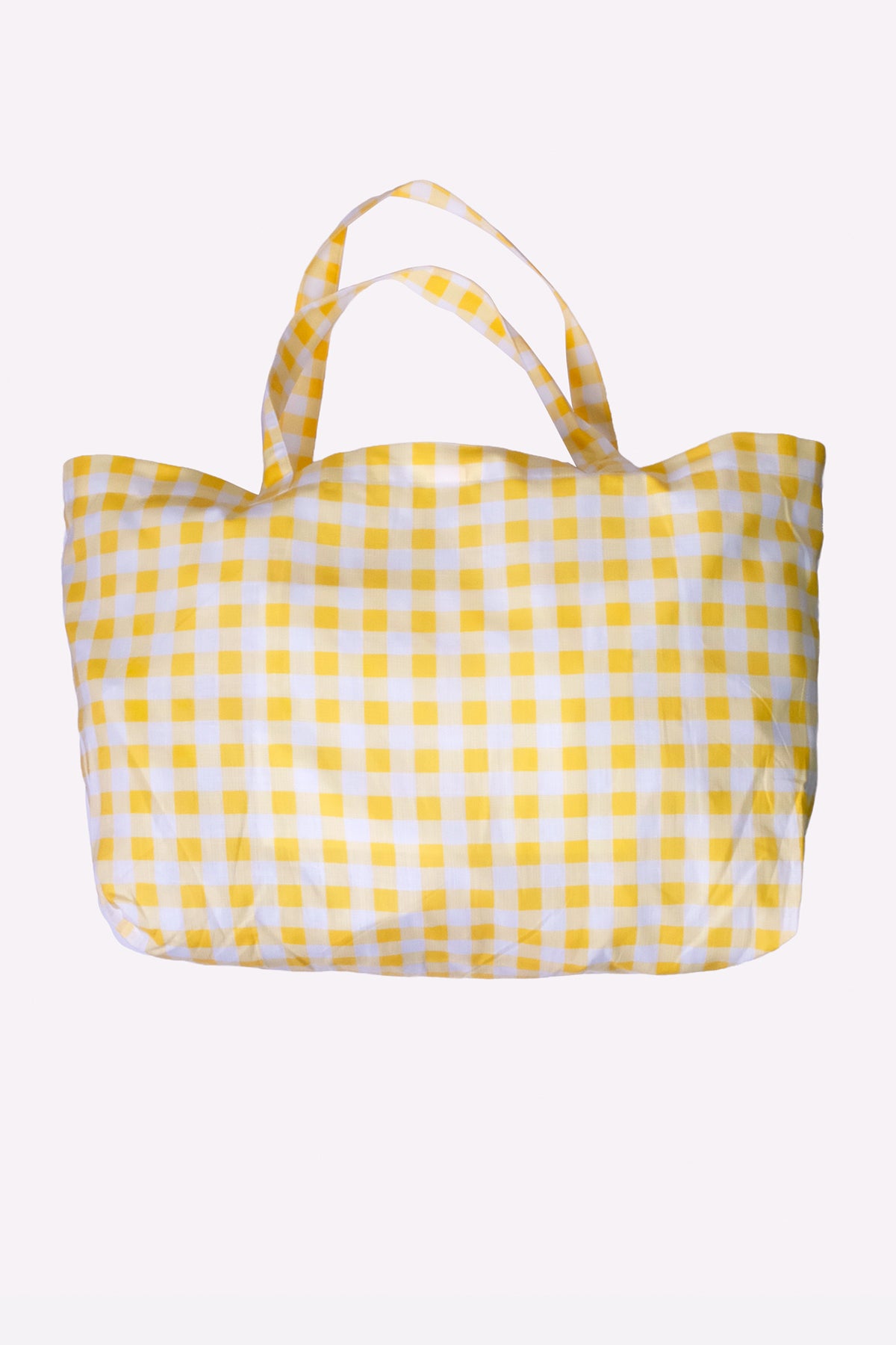 Mini Rodini Yellow Check Beach Bag