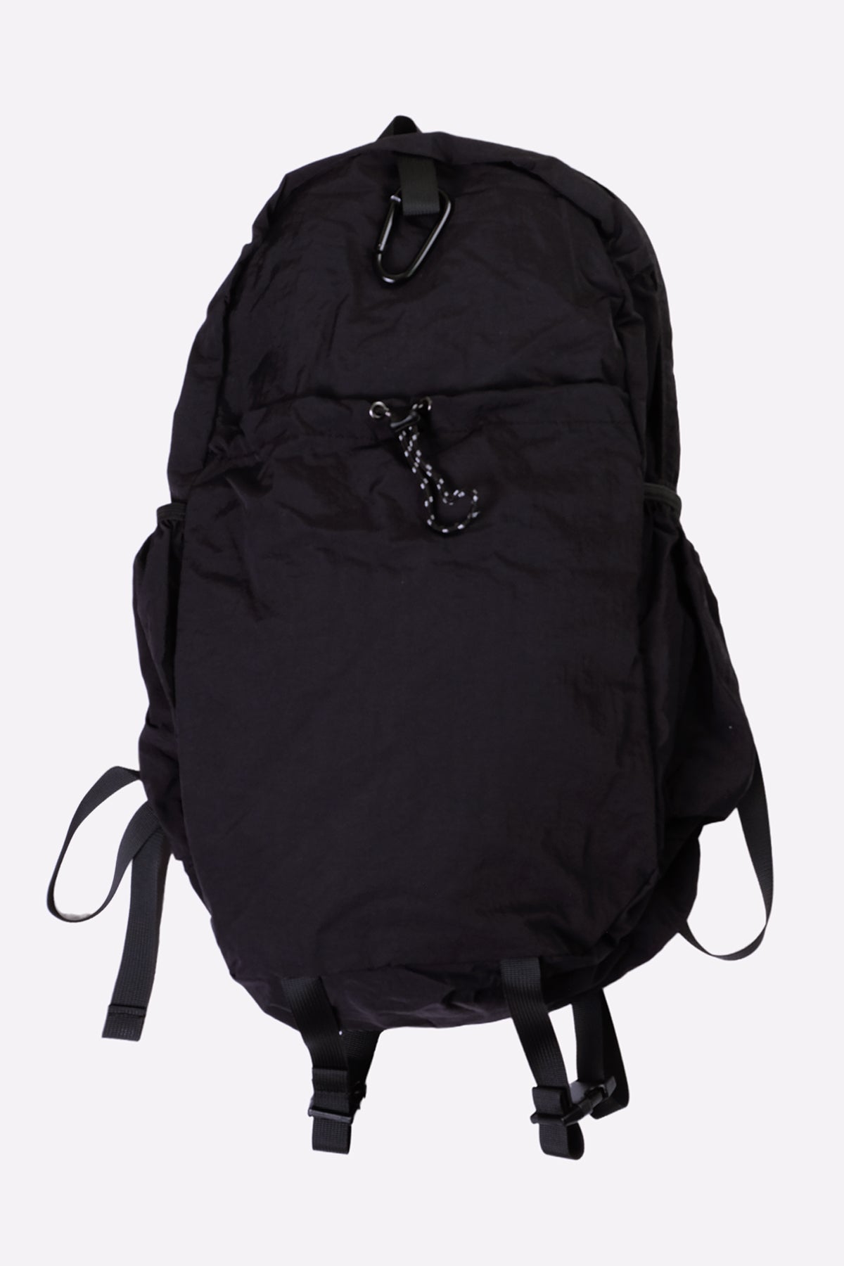 Nylon Backpack (Black, White)