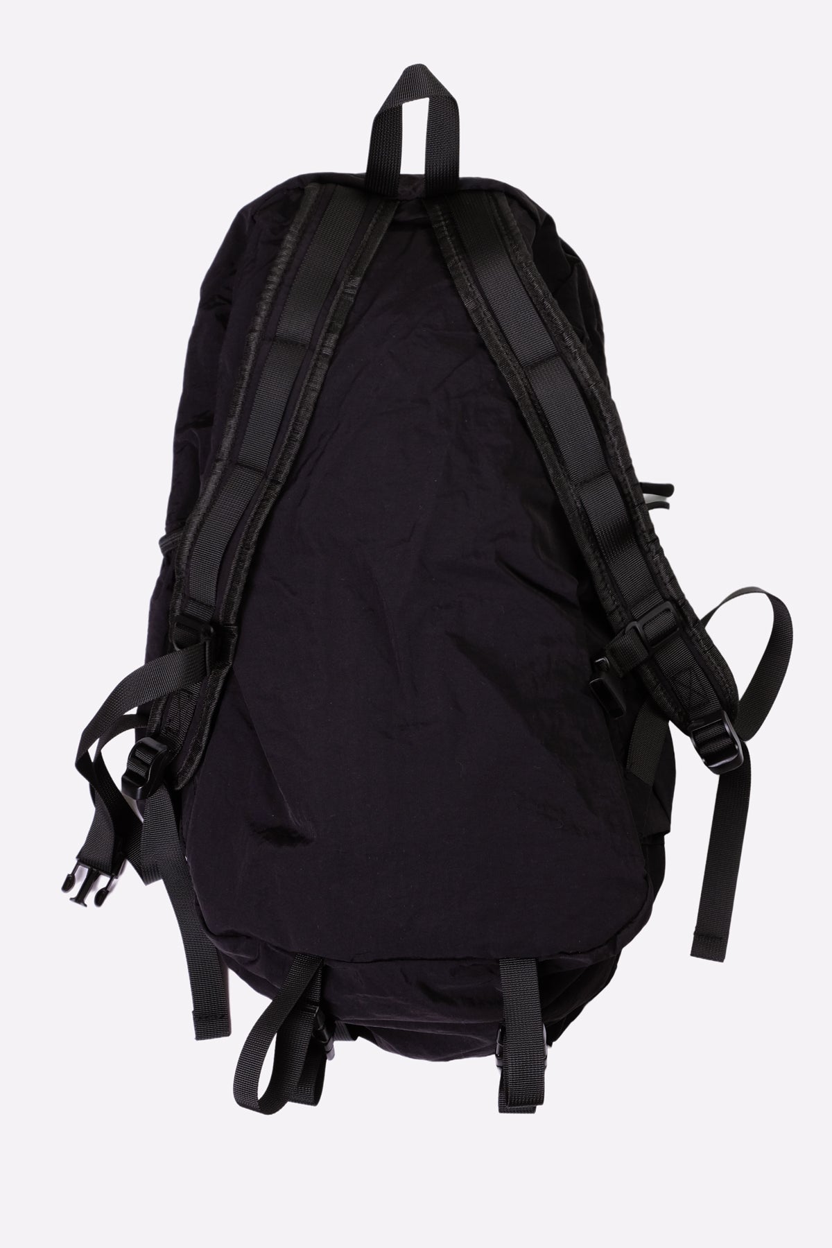 Nylon Backpack (Black, White)