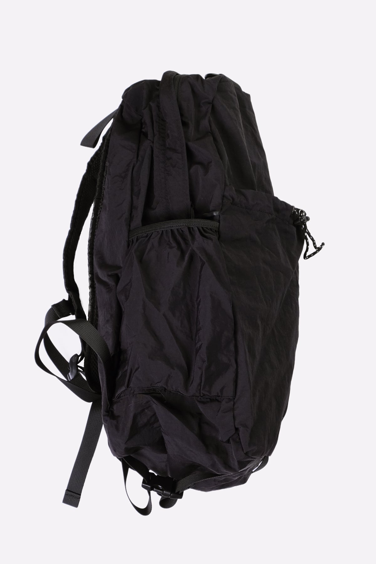 Nylon Backpack (Black, White)