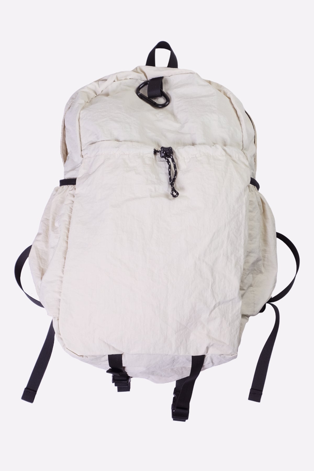 Nylon Backpack (Black, White)