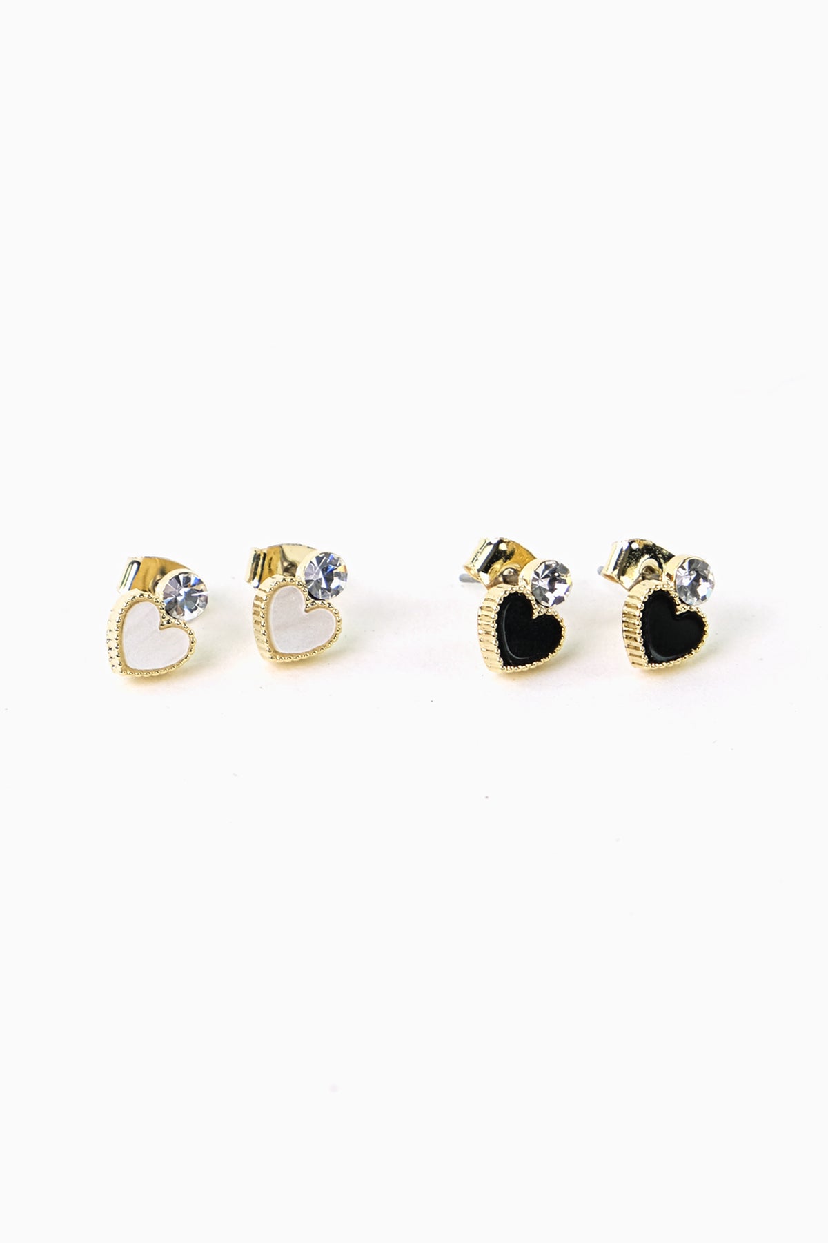 Cubic Heart Earrings