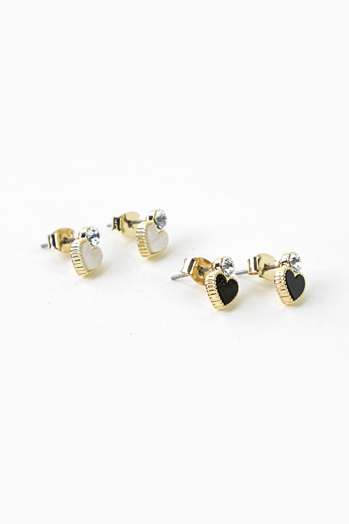 Cubic Heart Earrings