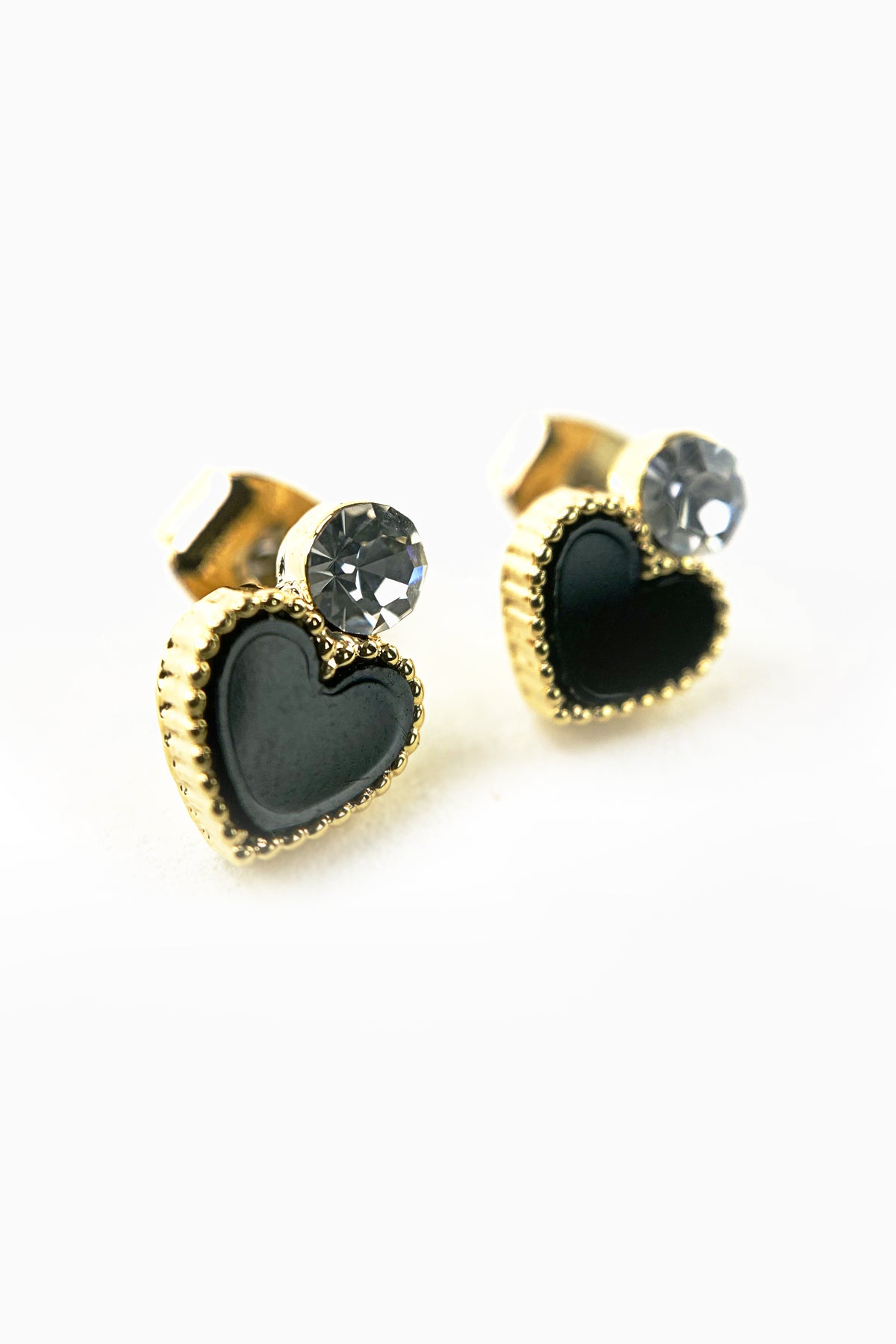 Cubic Heart Earrings