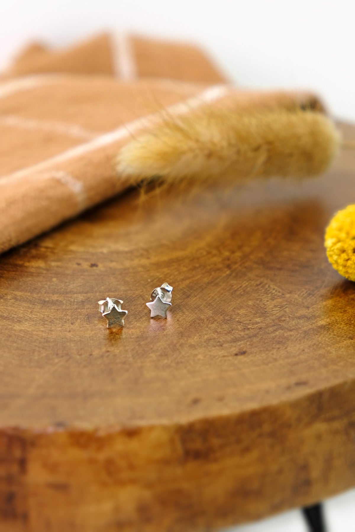 Sterling Silver Star Studs