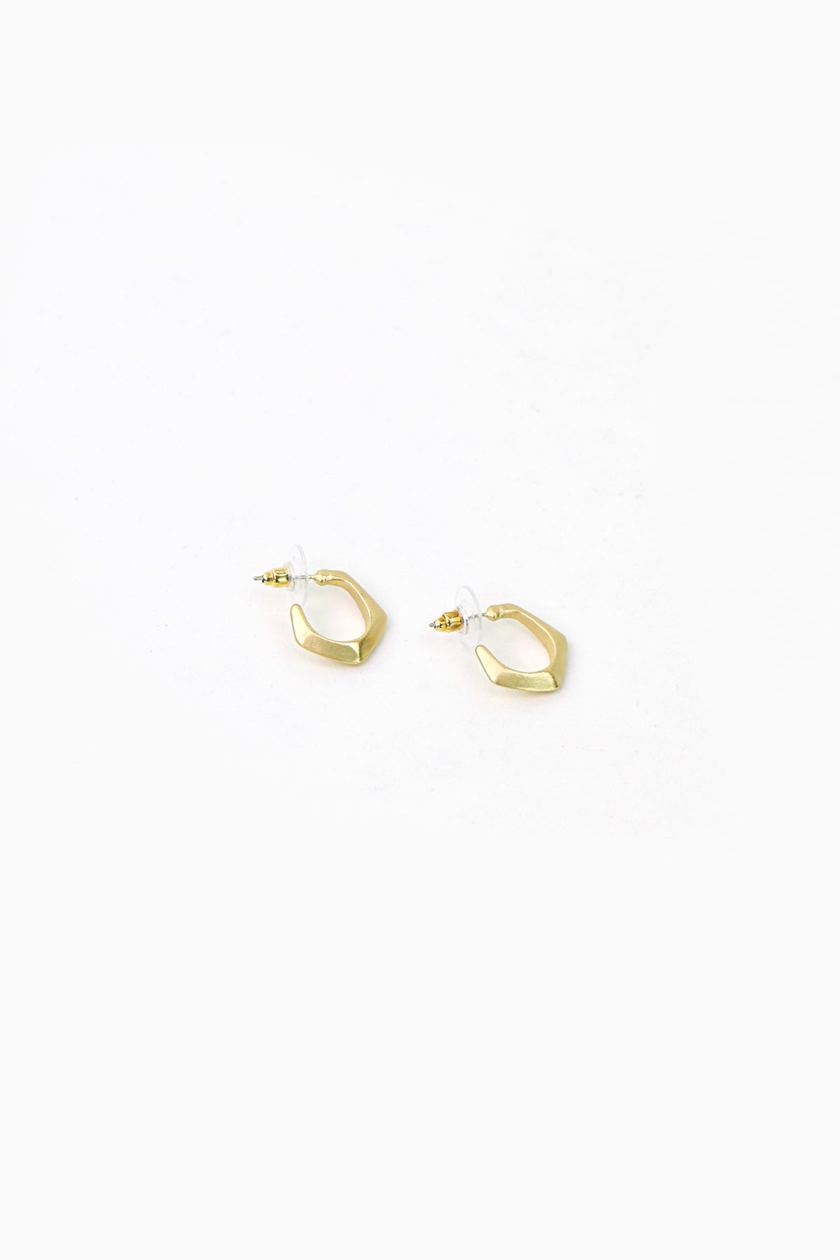 Geometric Hoop Earrings (Gold)