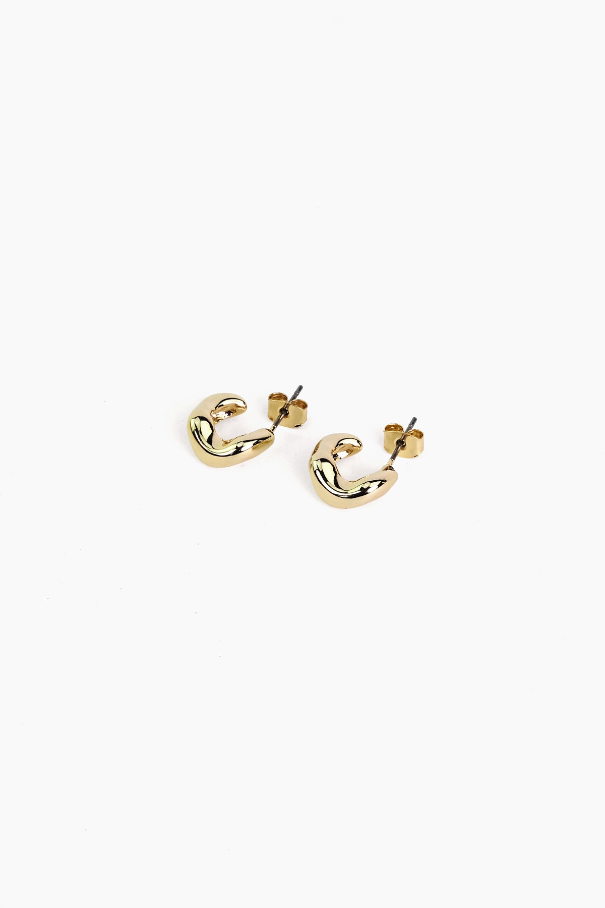 Freeform Half Hoop Earrings