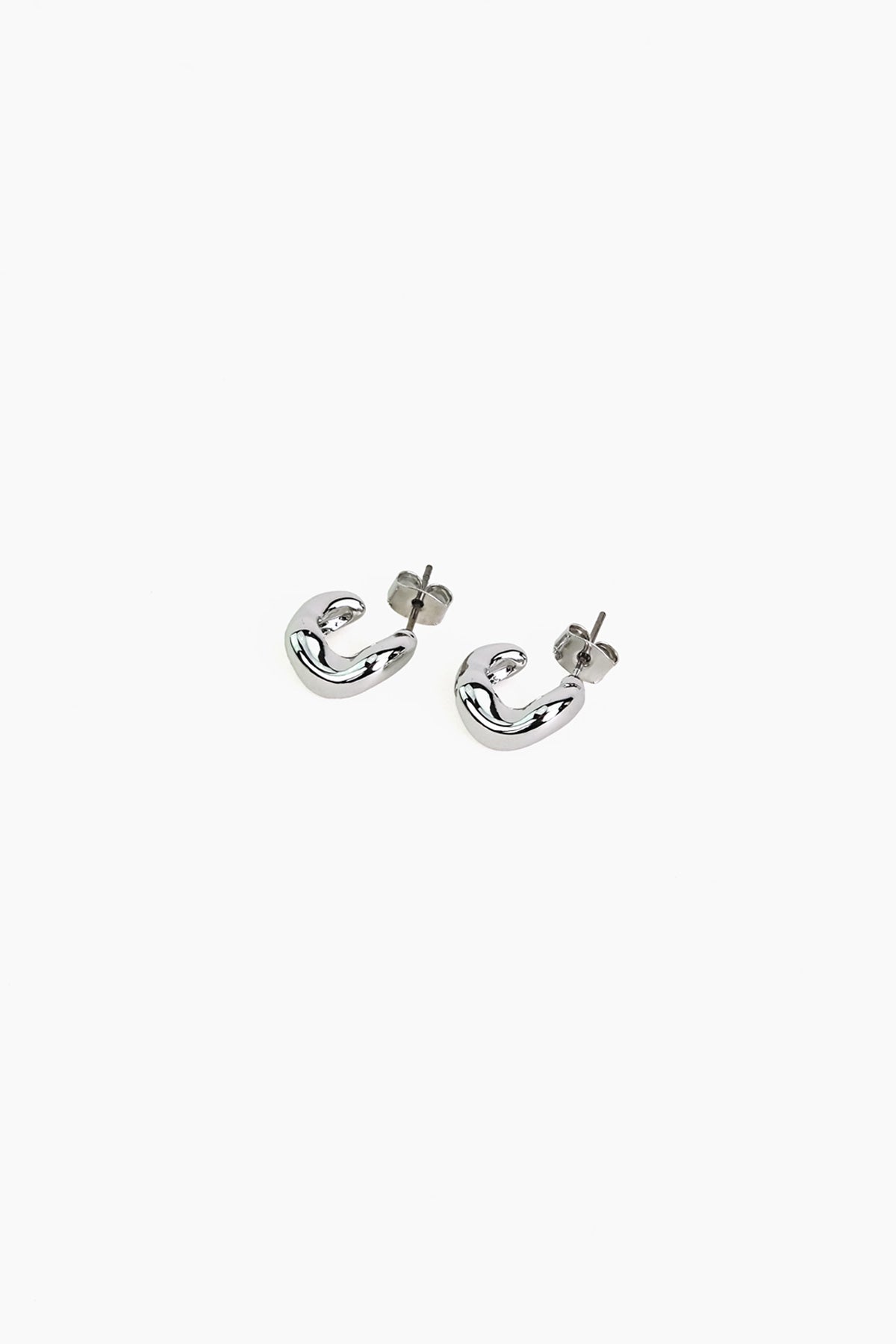Freeform Half Hoop Earrings