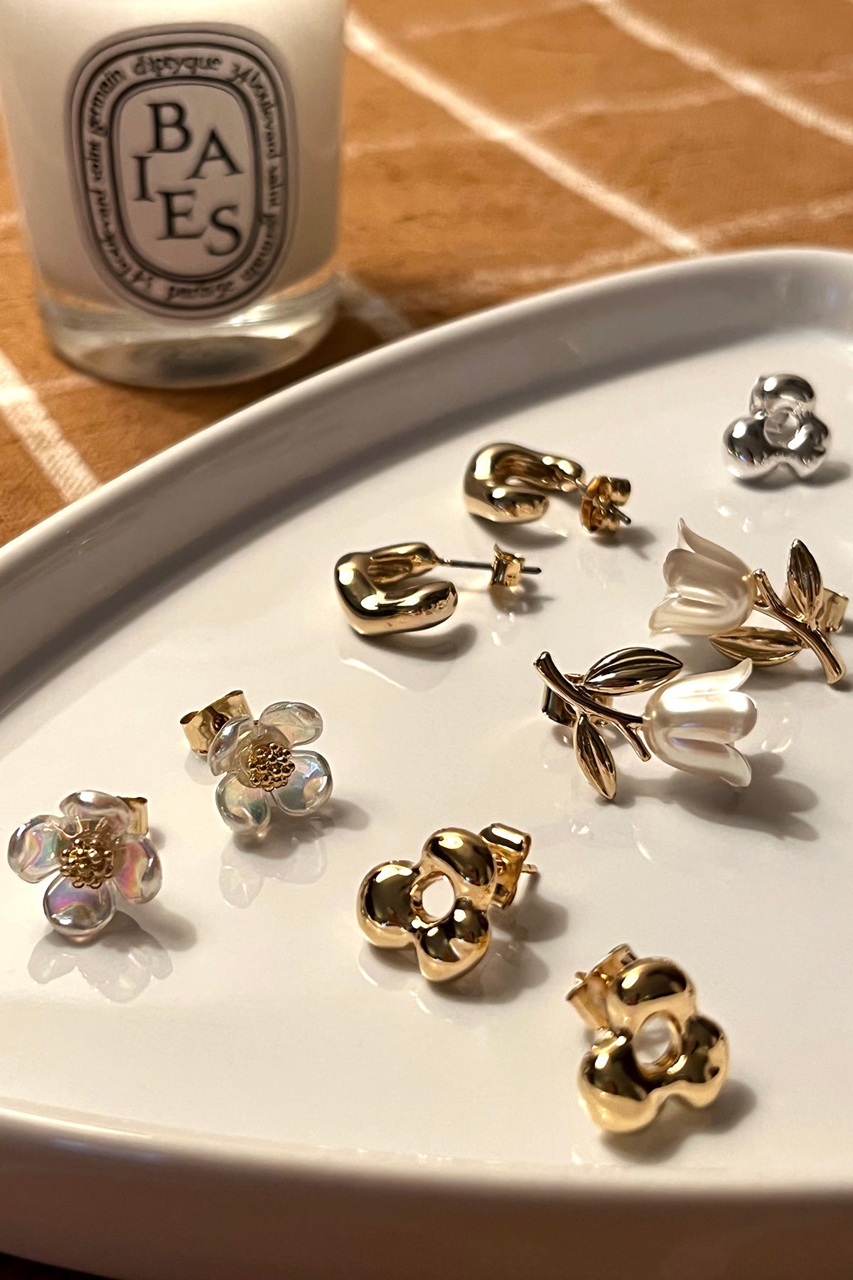 Pearl Flower Earrings