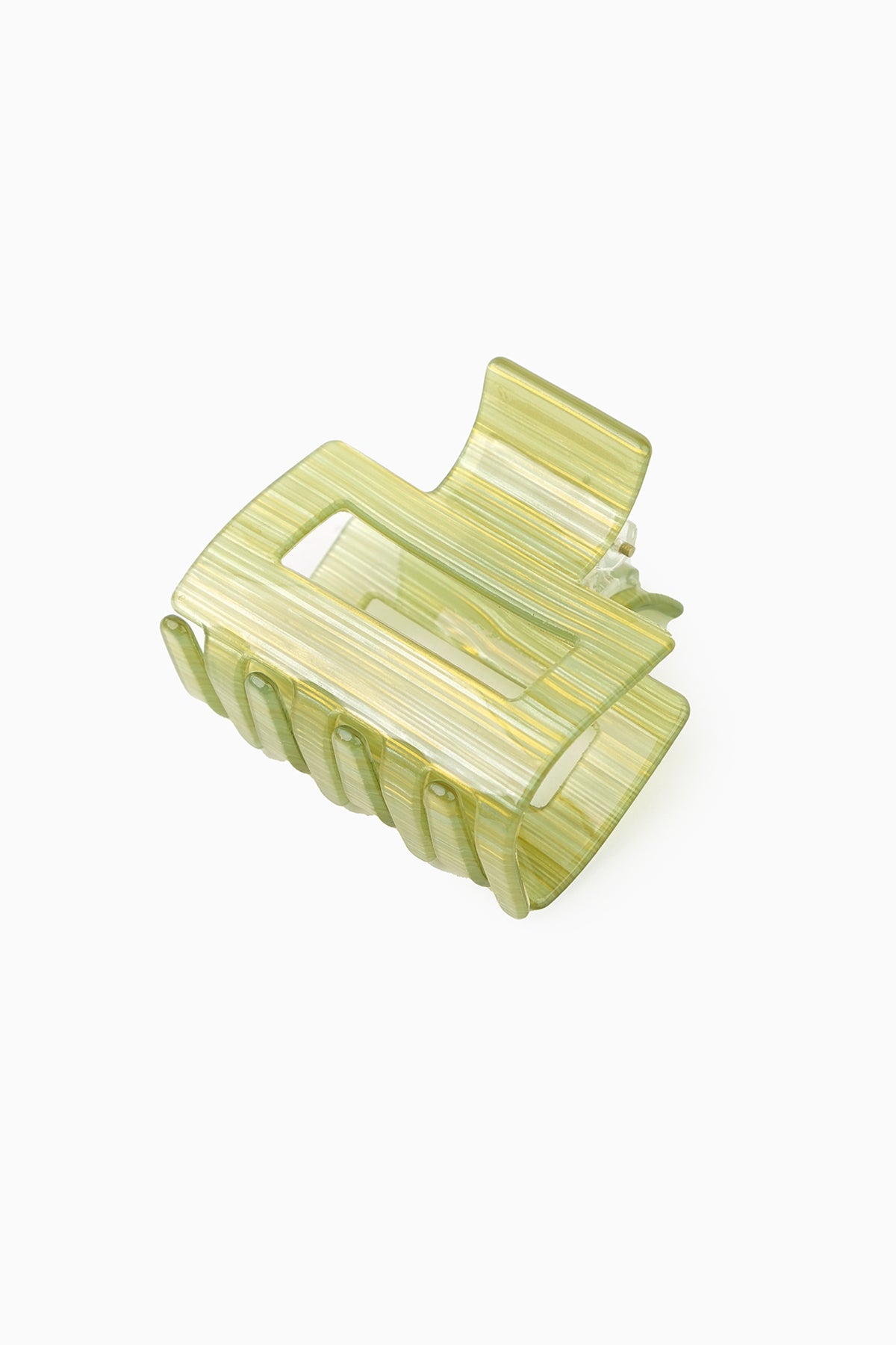 Tortoise Square Cutout Claw Hair Clip