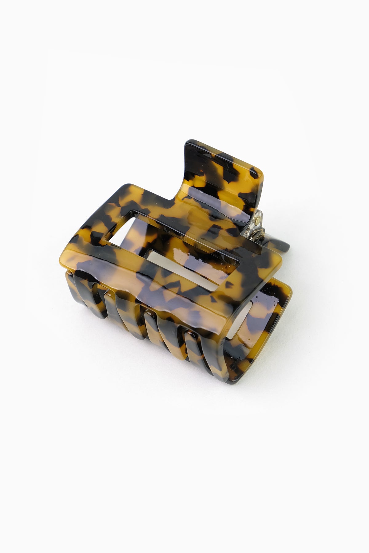 Tortoise Shell Square Cutout Claw Hair Clip