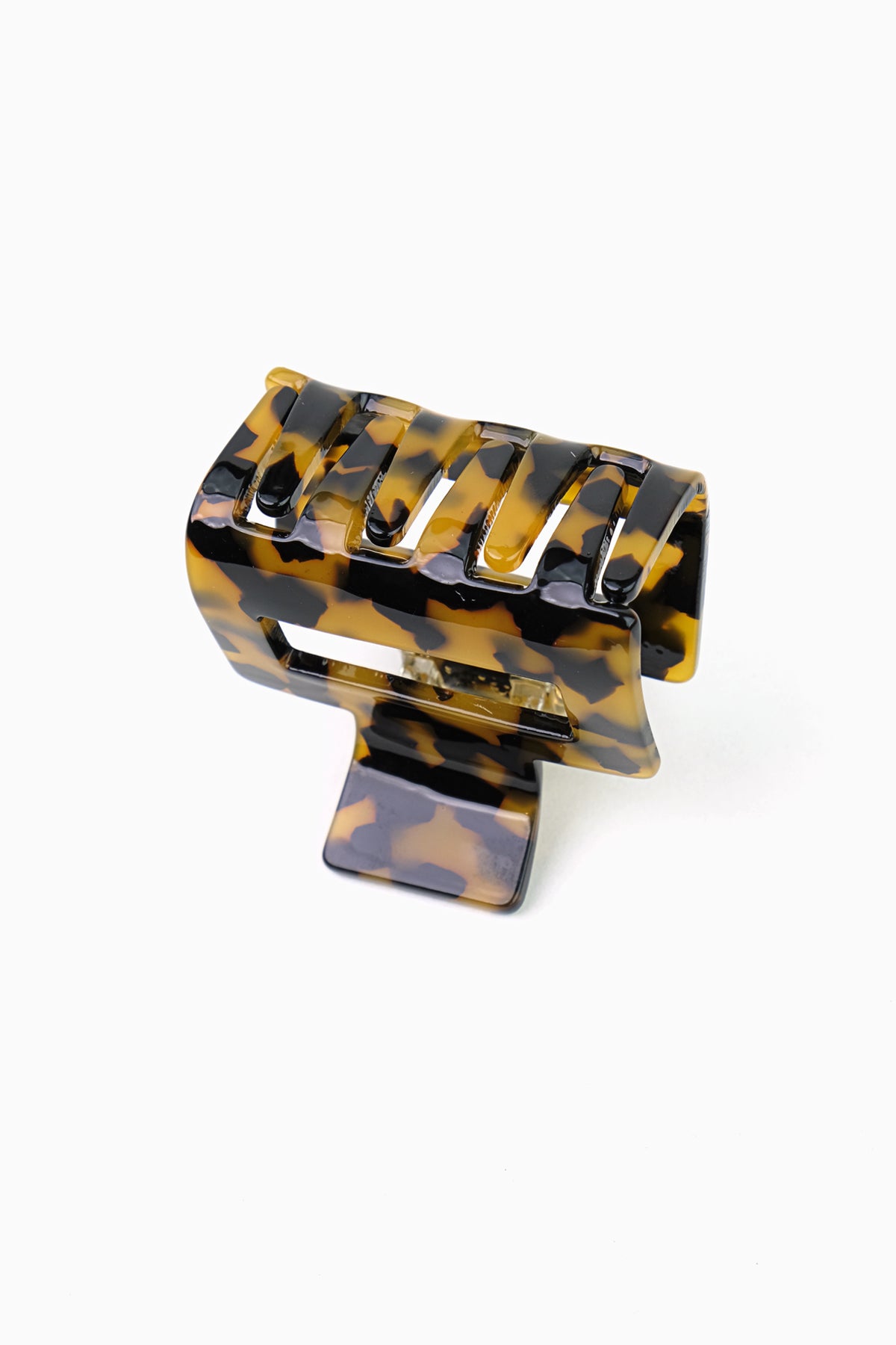 Tortoise Shell Square Cutout Claw Hair Clip