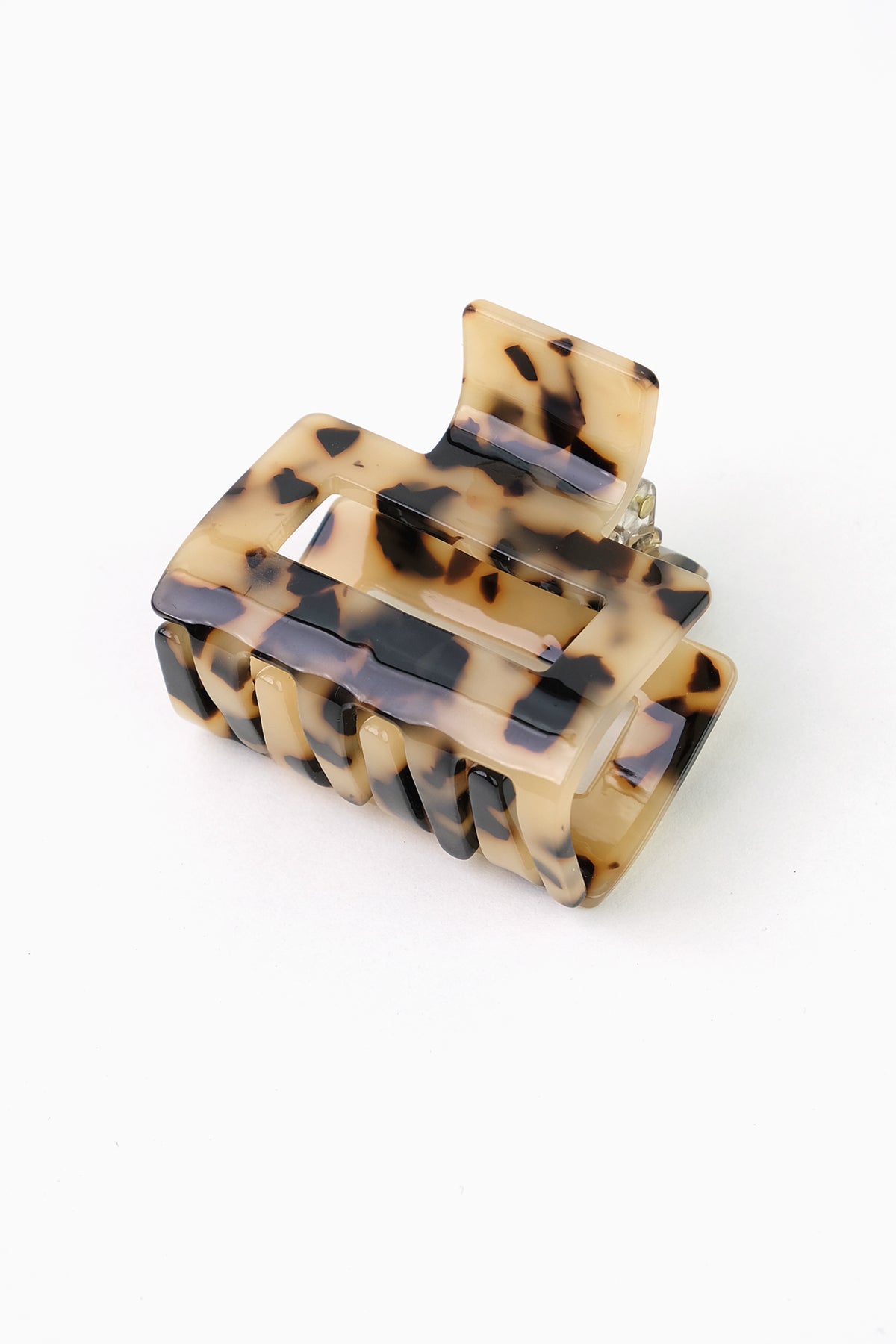 Tortoise Shell Square Cutout Claw Hair Clip