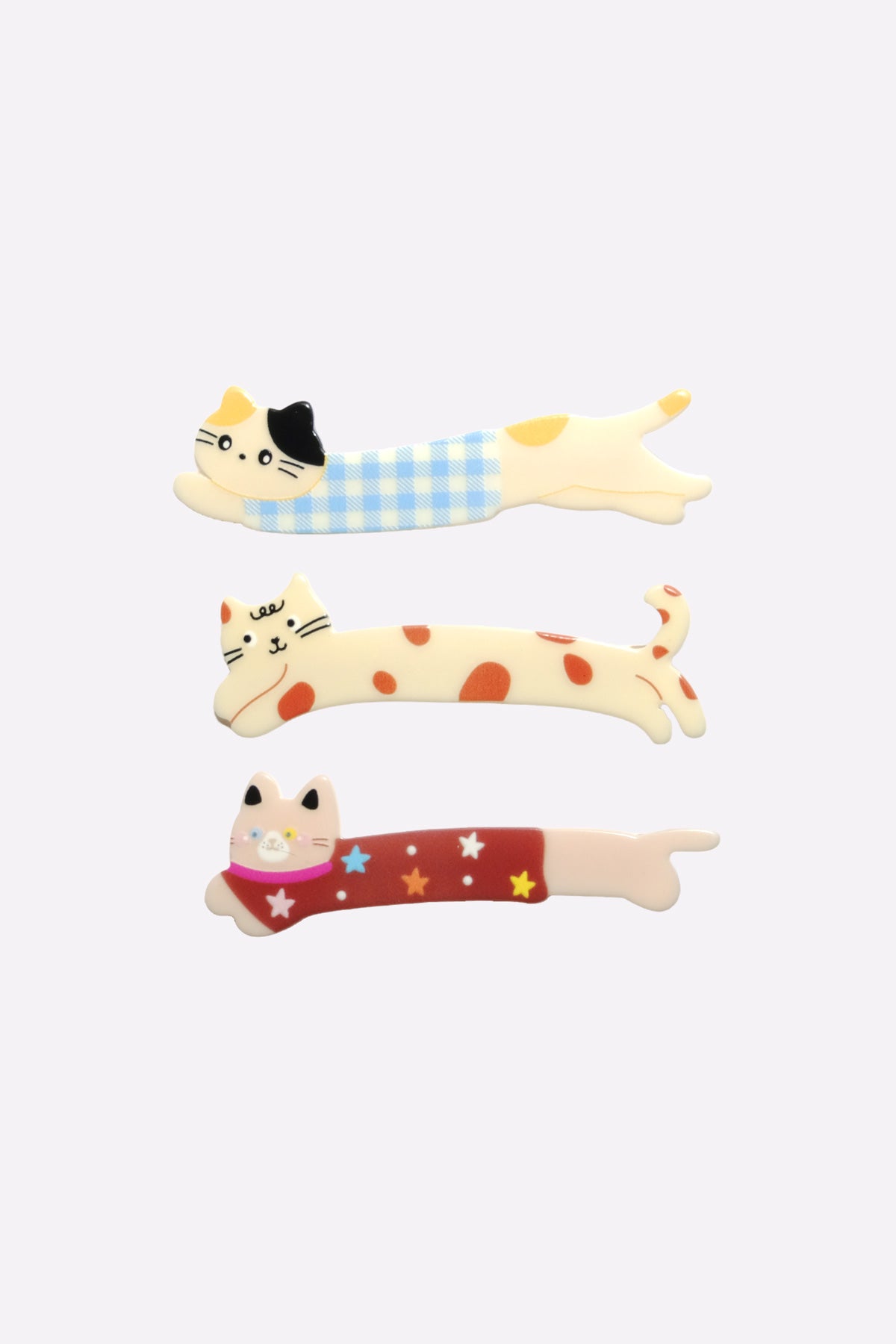 Spotted Cat Hair Clips (Set of 3)