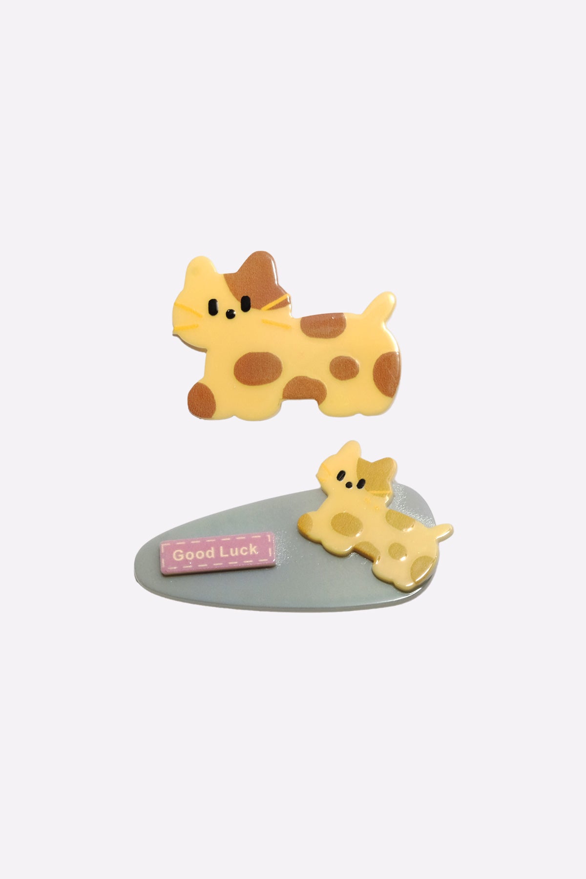 Spotted Kitten Hair Clips (Set of 2)