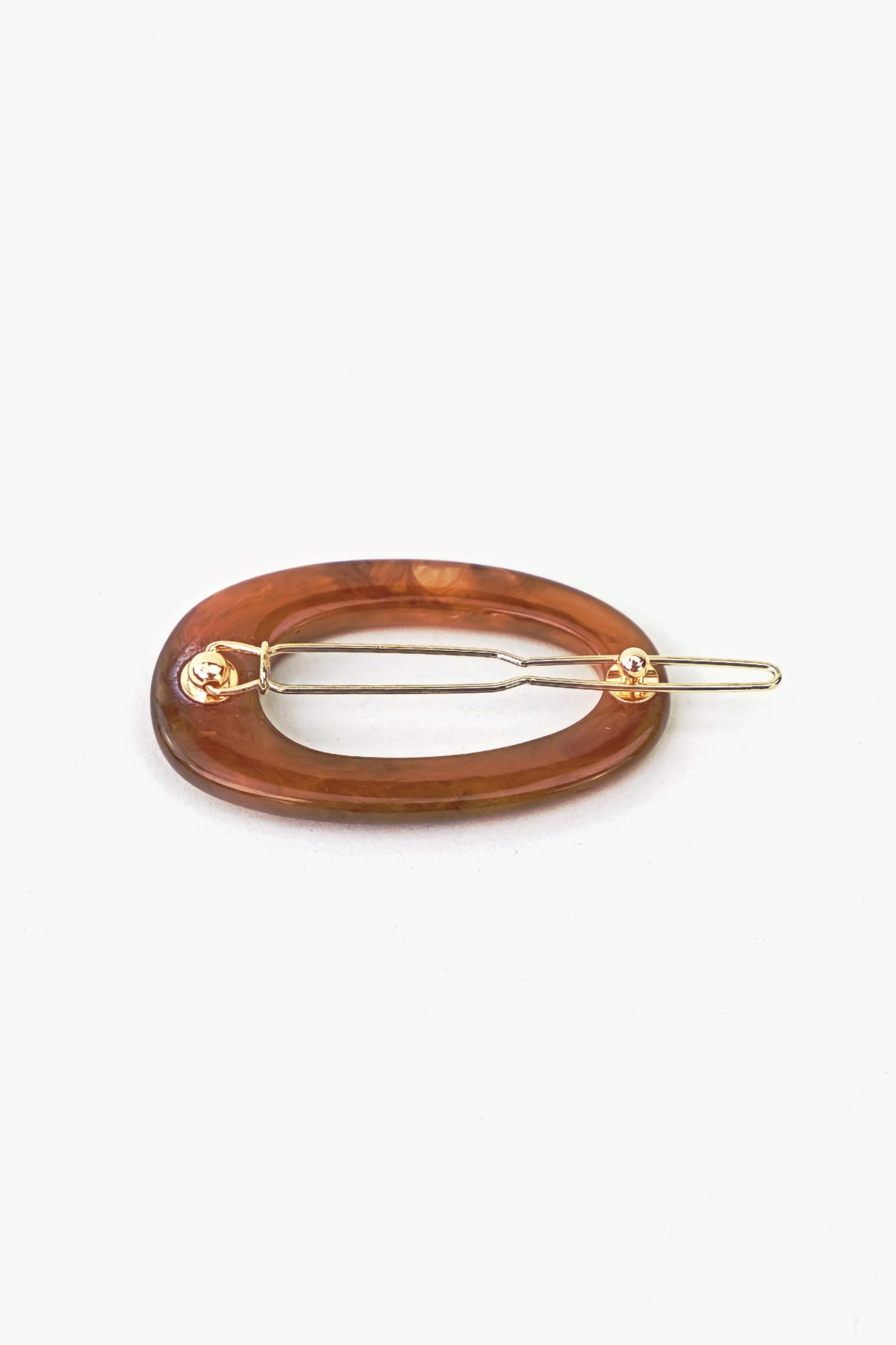 Oval Retro Style Hair Clip