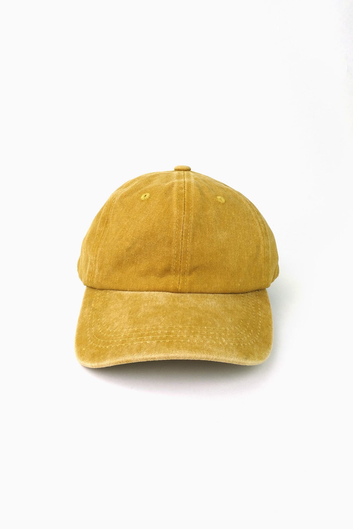 Plain Denim Baseball Cap (Washed Tan)