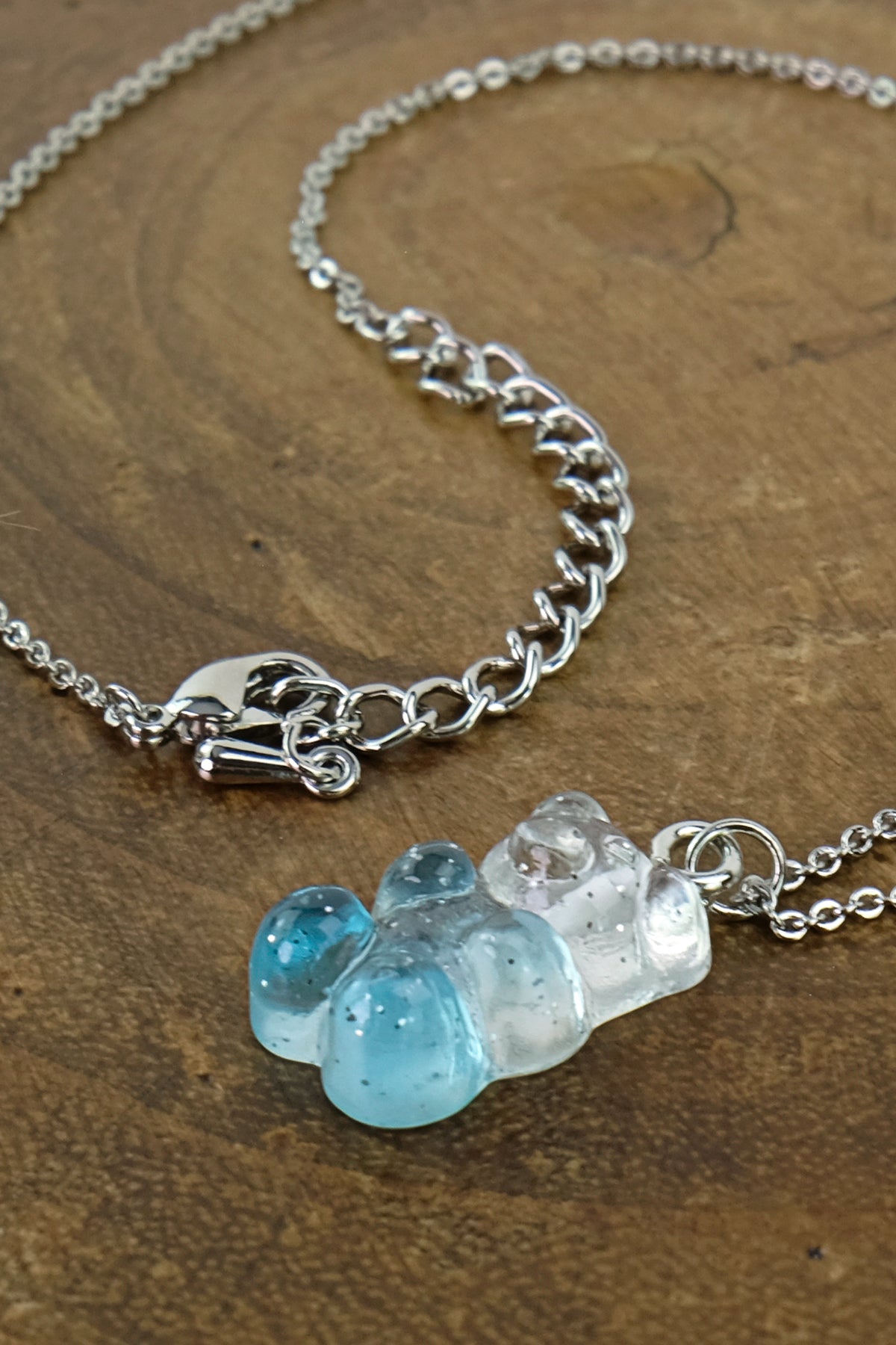 Gummy Bear Necklace (Blue Ombre)