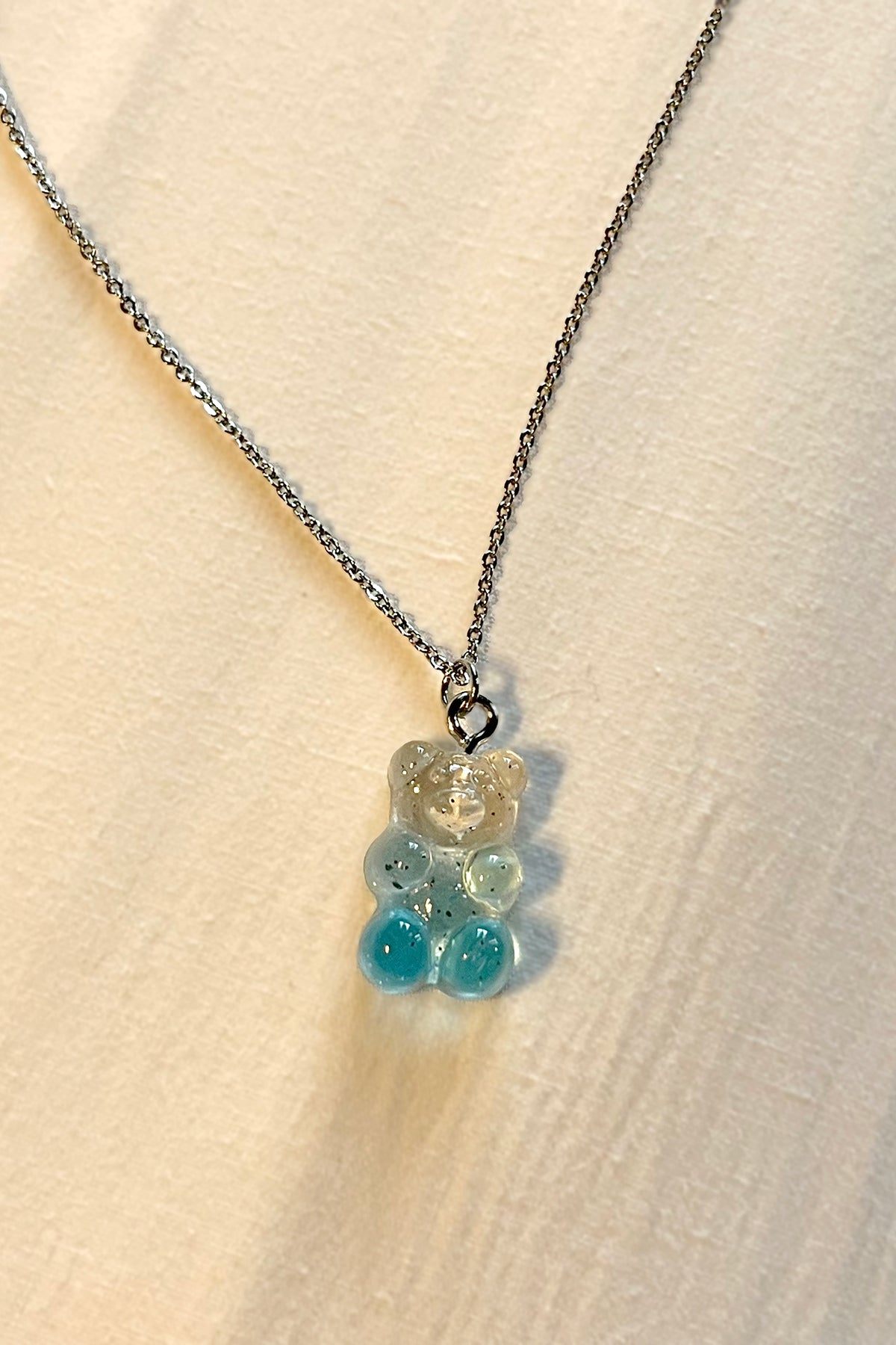 Gummy Bear Necklace (Blue Ombre)