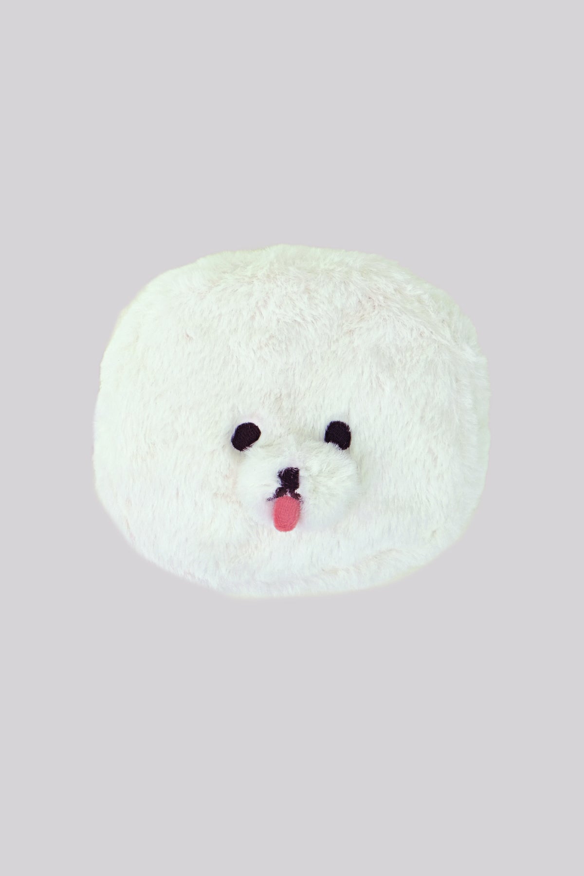 Fuzzy Bichon Frise Pouch (White)
