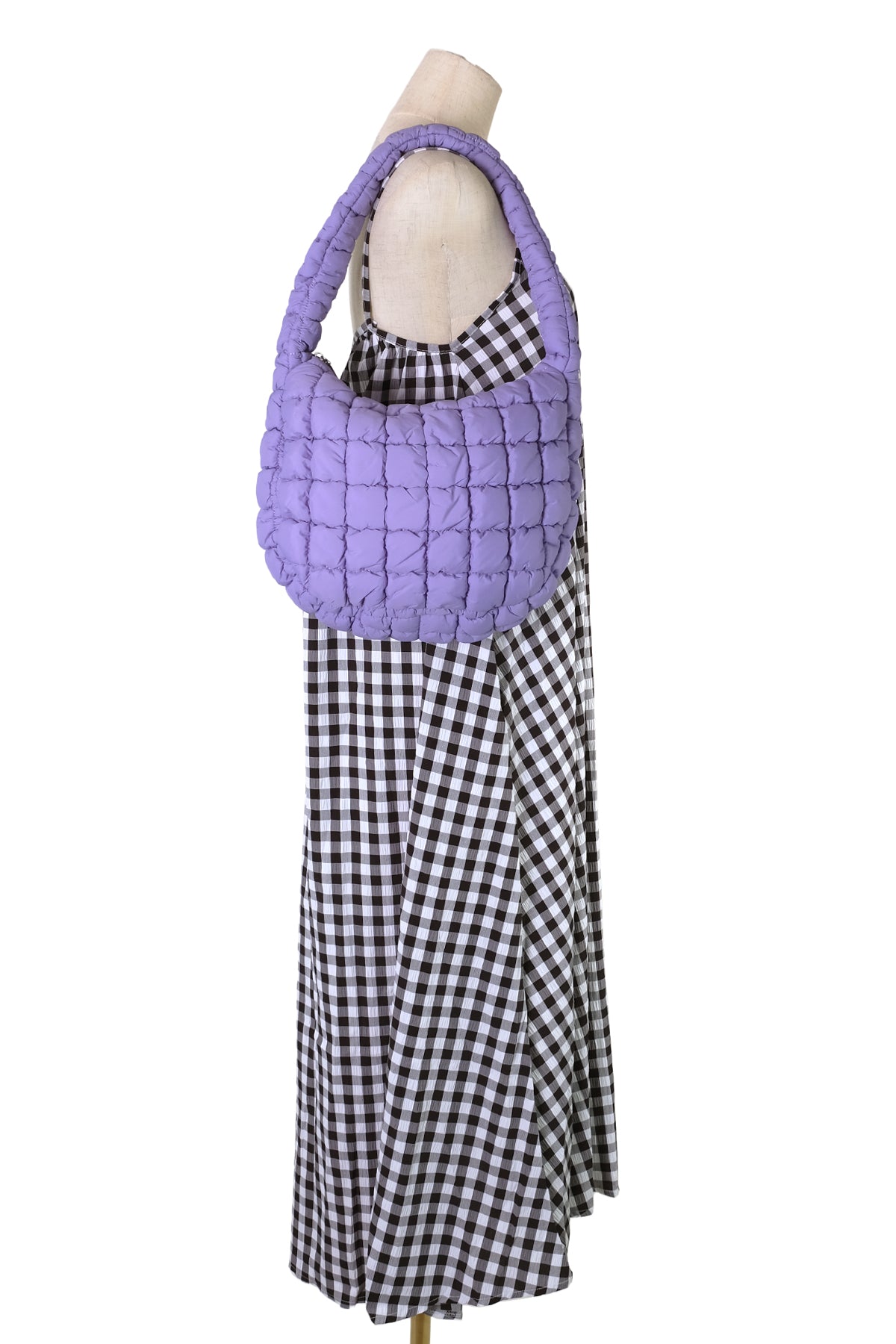 Quilted Padding Bag (Purple)