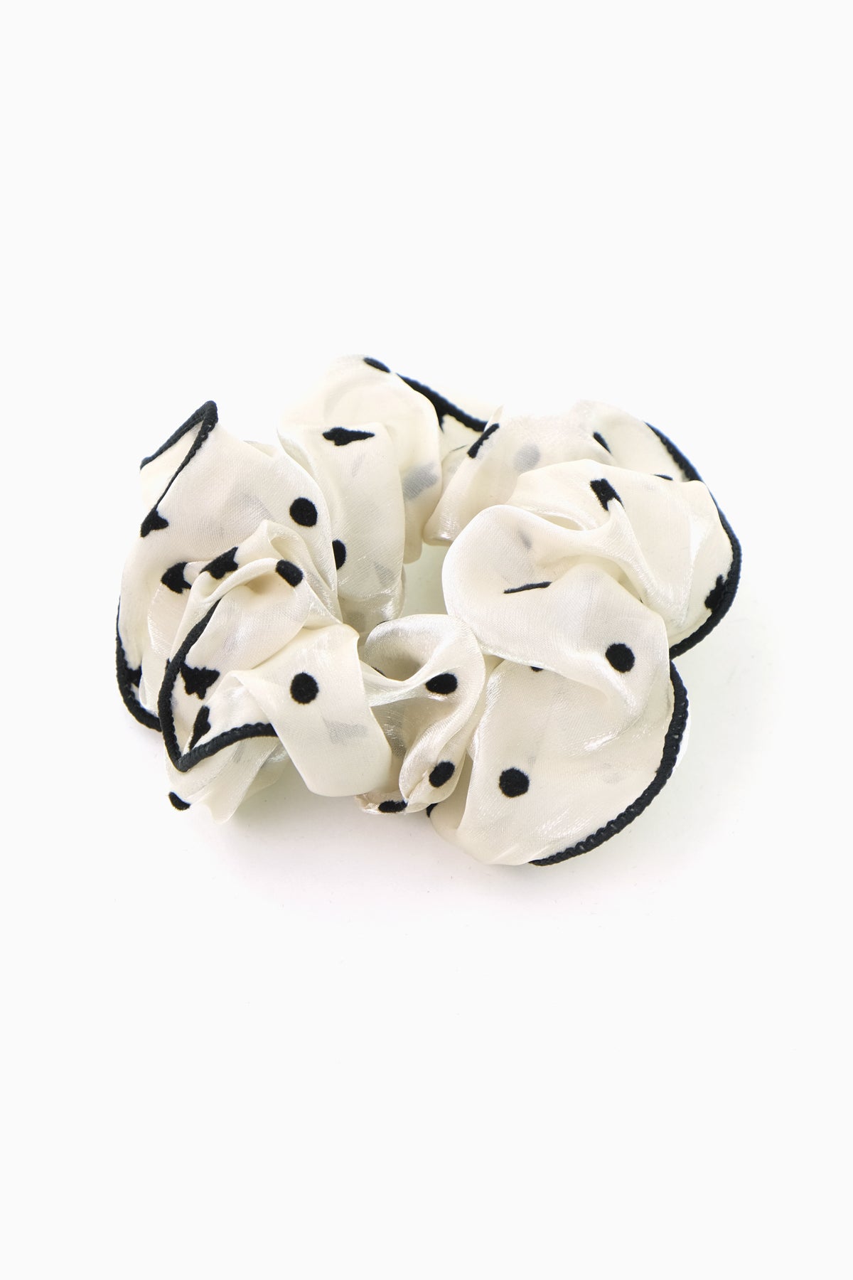 Neutral Tone Trim Scrunchie (Sheer Butterfly)