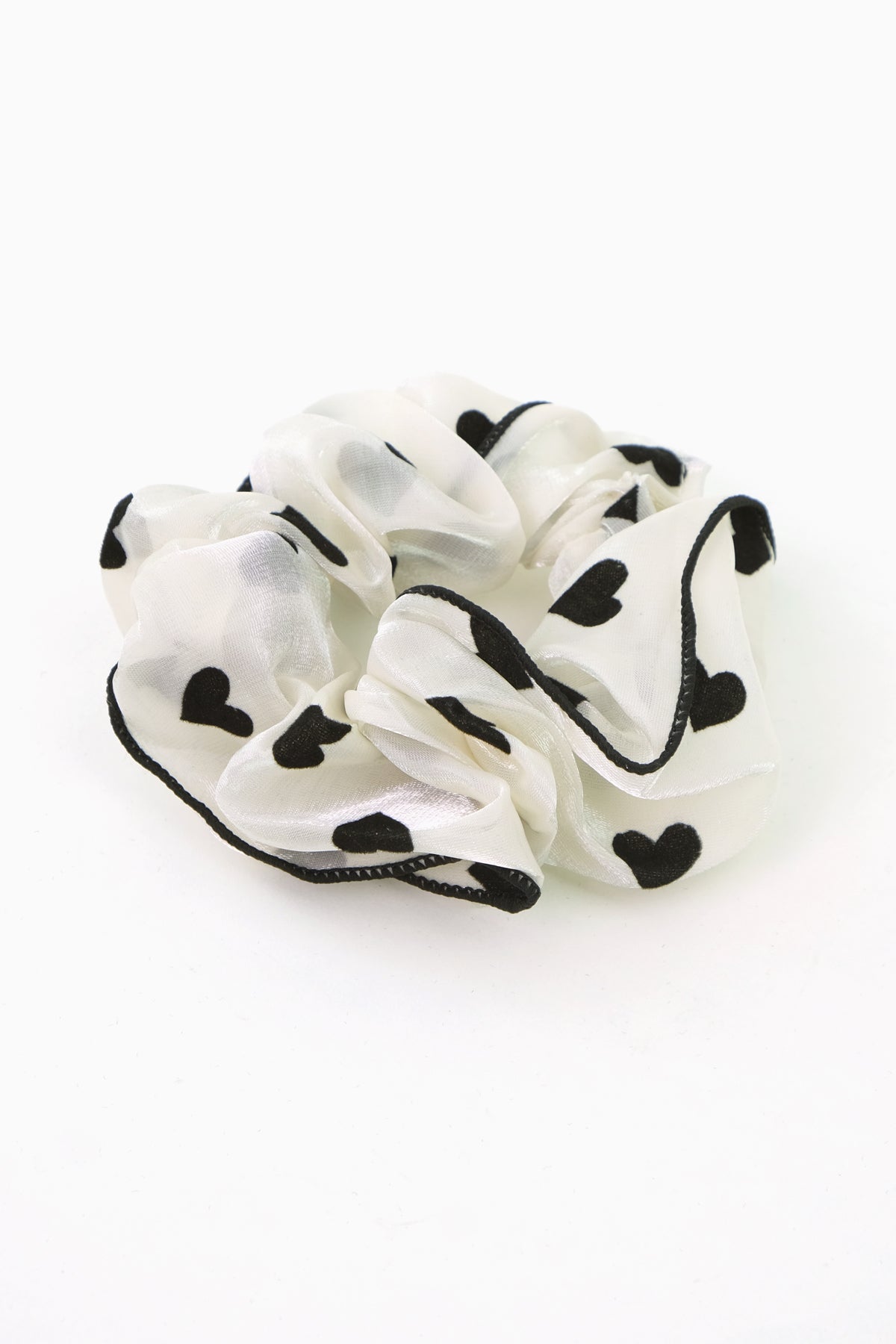 Copy of Neutral Tone Trim Scrunchie (Sheer Heart)