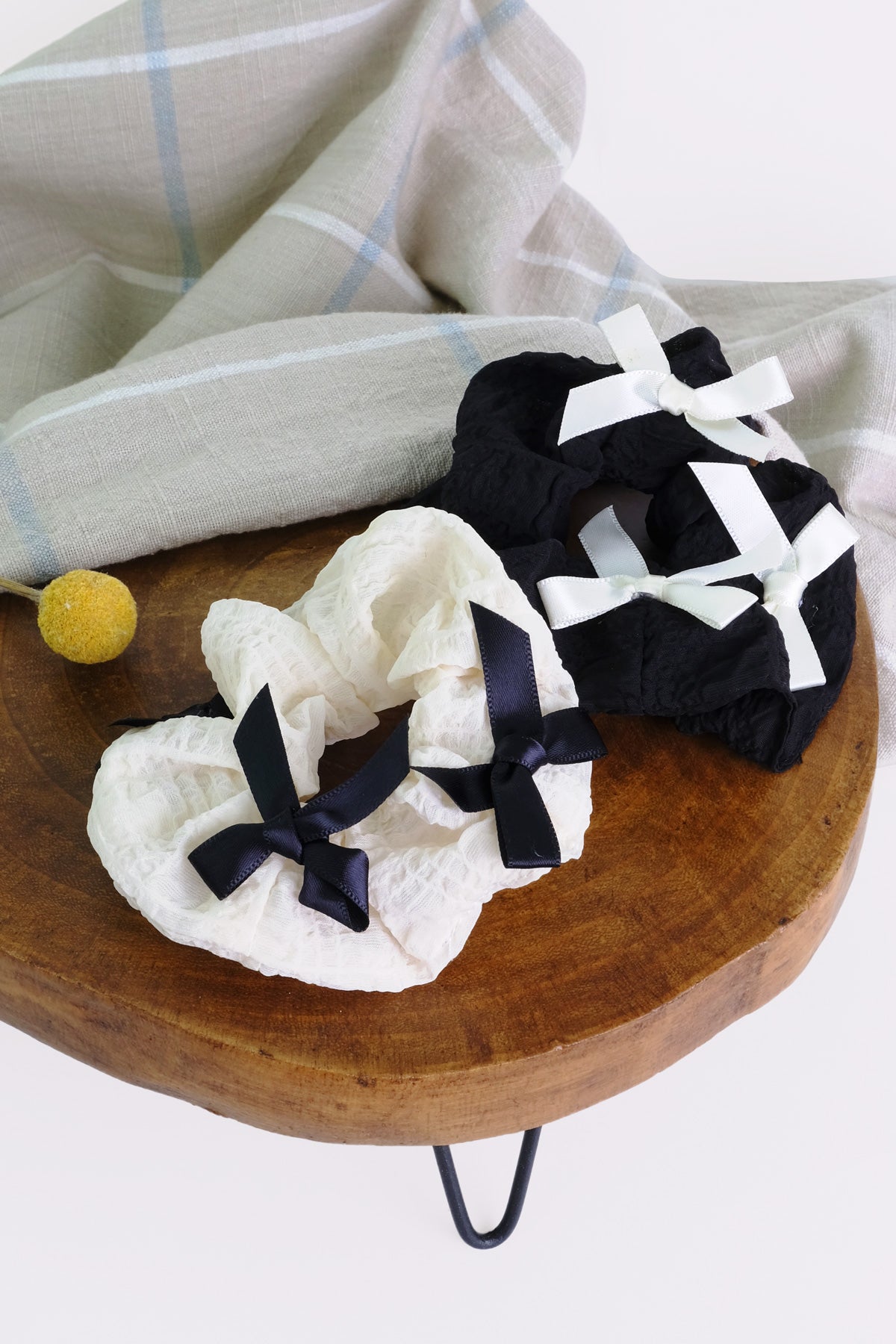 Cute Ribbon Accent Scrunchie