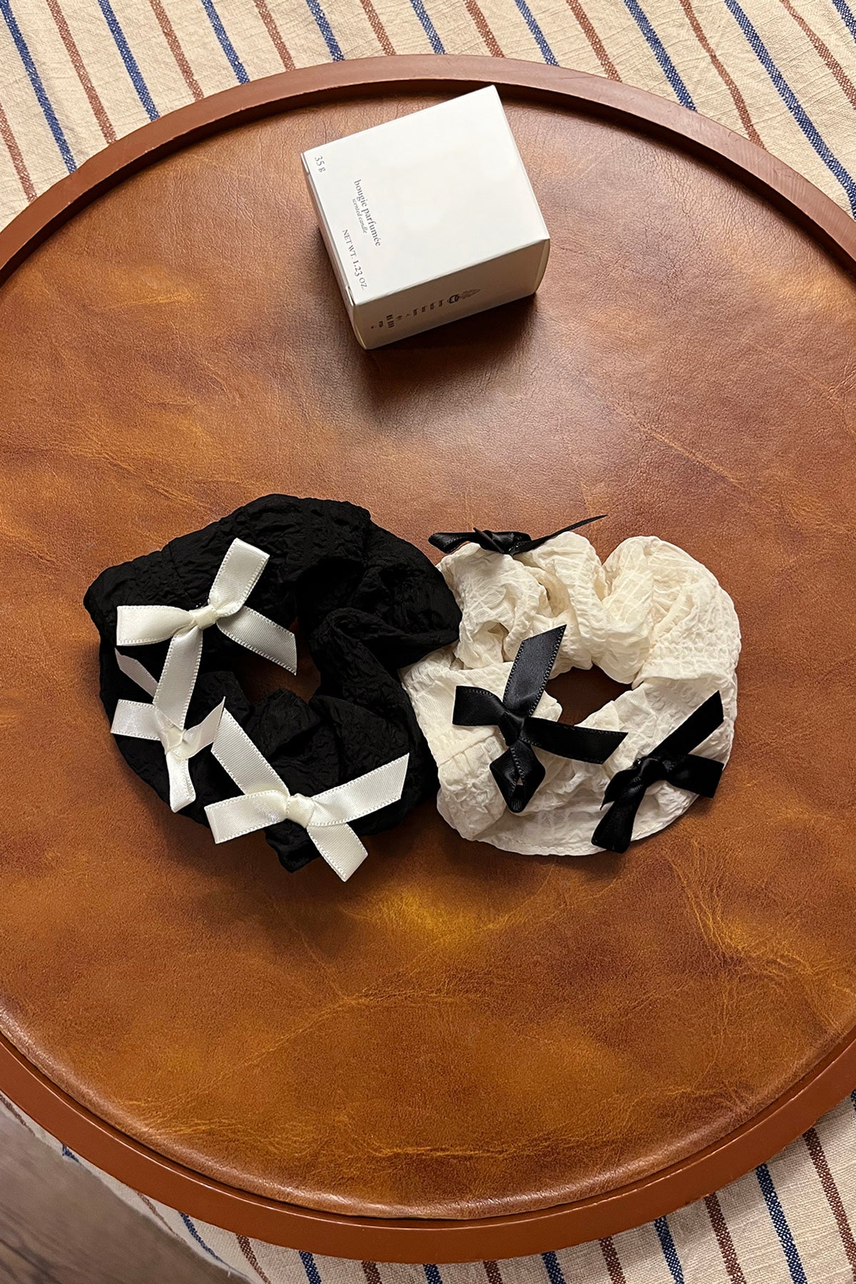 Cute Ribbon Accent Scrunchie