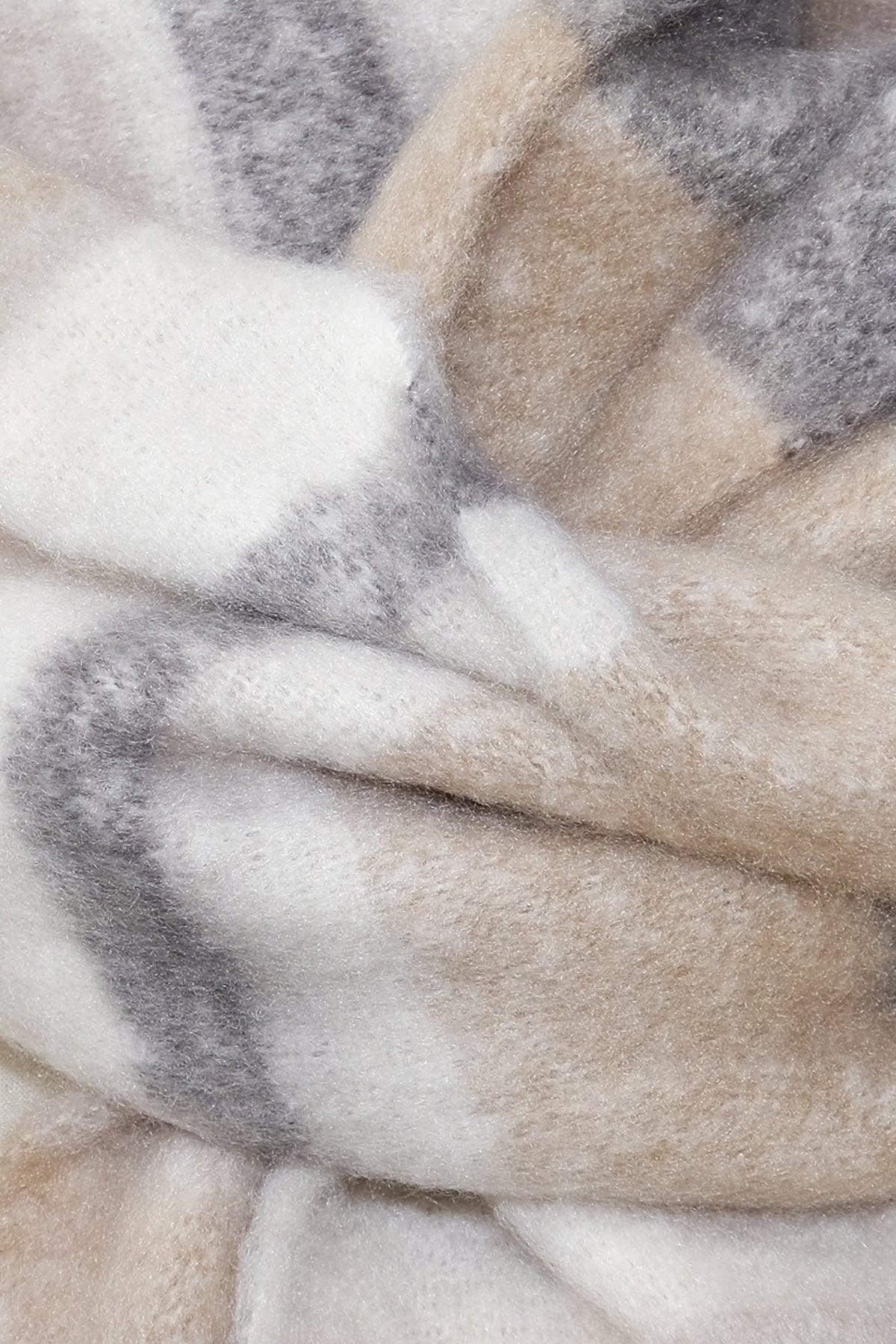 Mohair Plaid Scarf