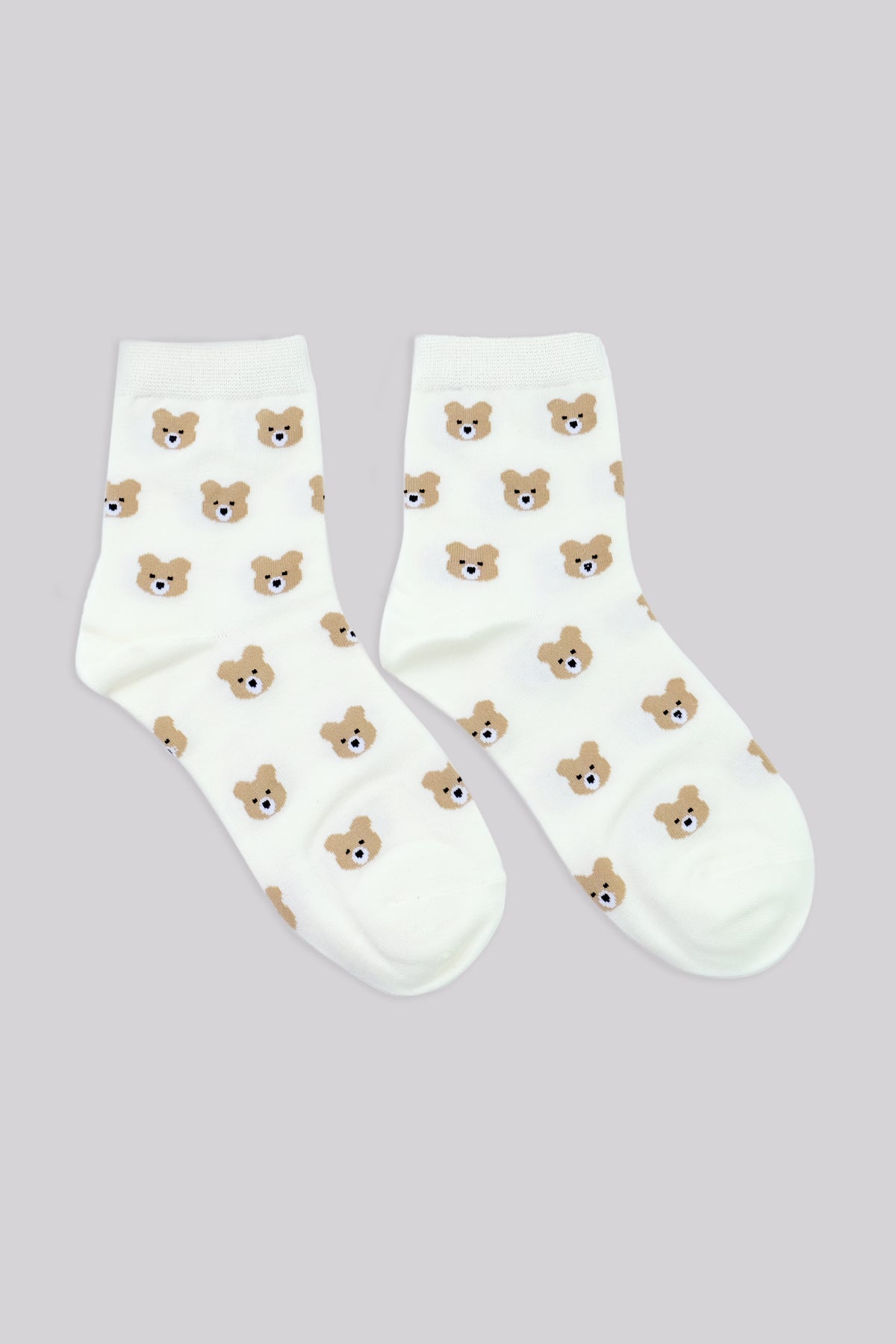 Many Little Bears Crew Socks (Off white)