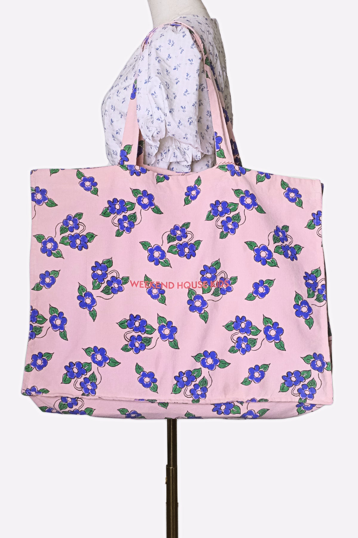 Weekend House Kids Pink Flowers Tote