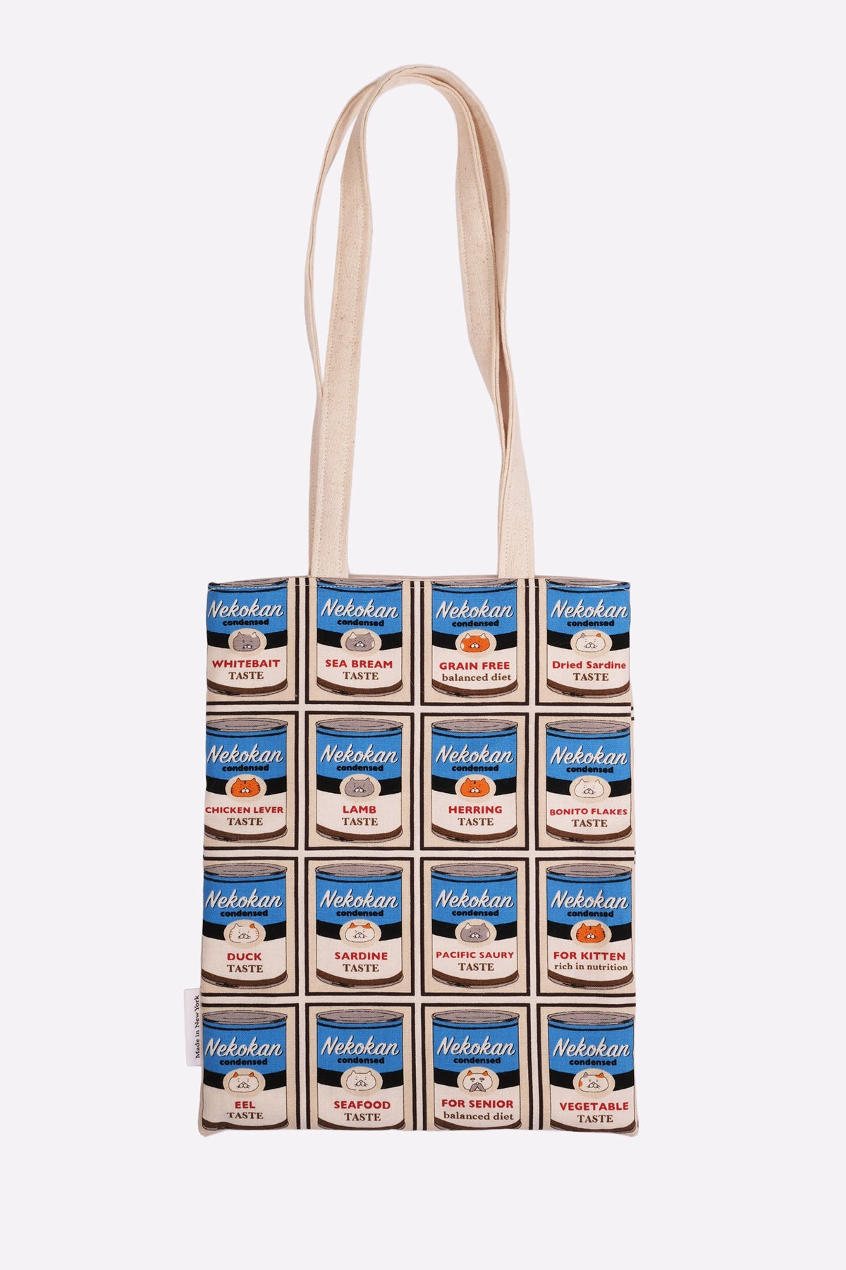 CIETLA Nekokan Cat Condensed Tote Bag (Blue) Back
