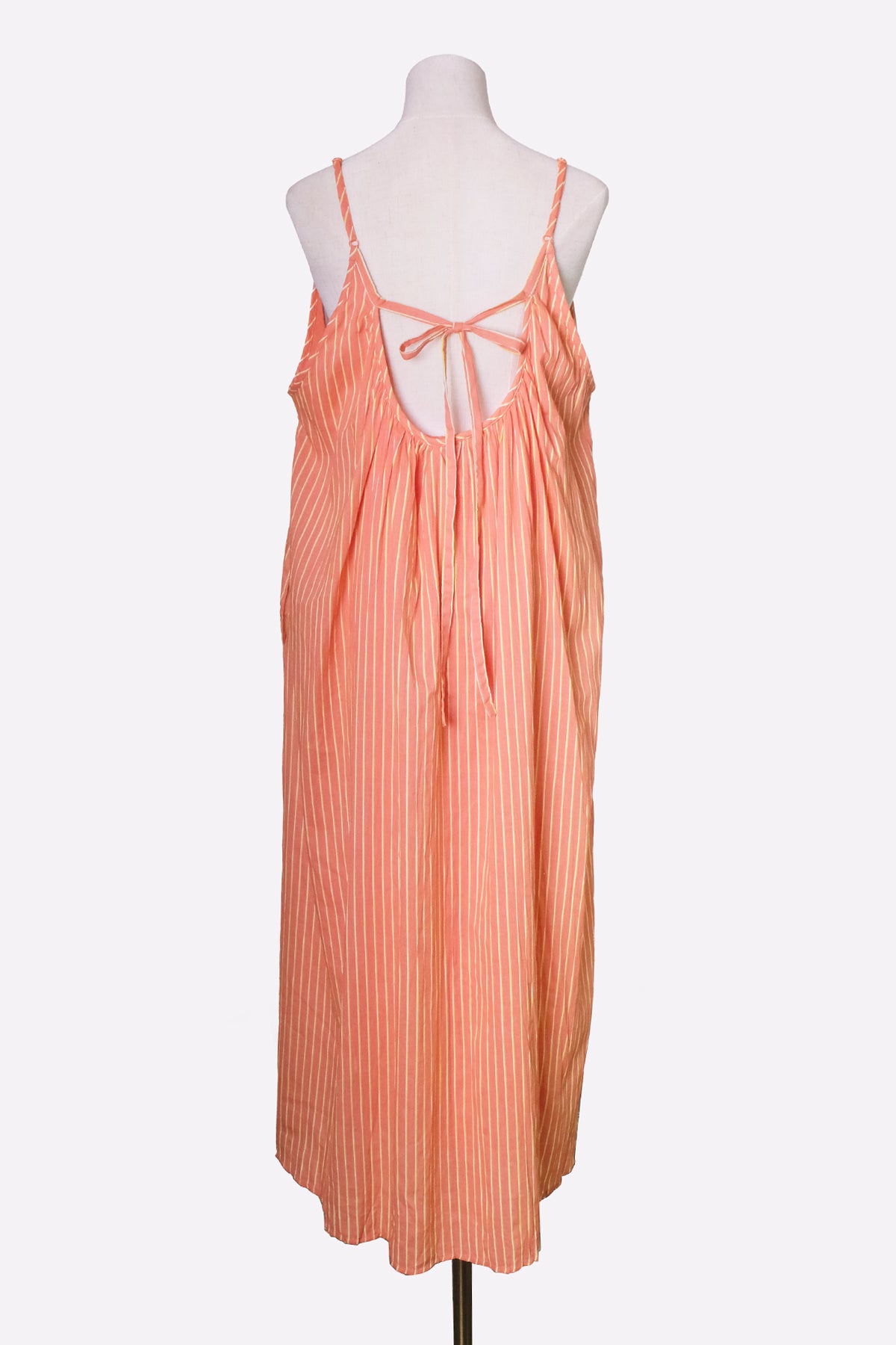 Casual Maxi Dress (Hot Coral)