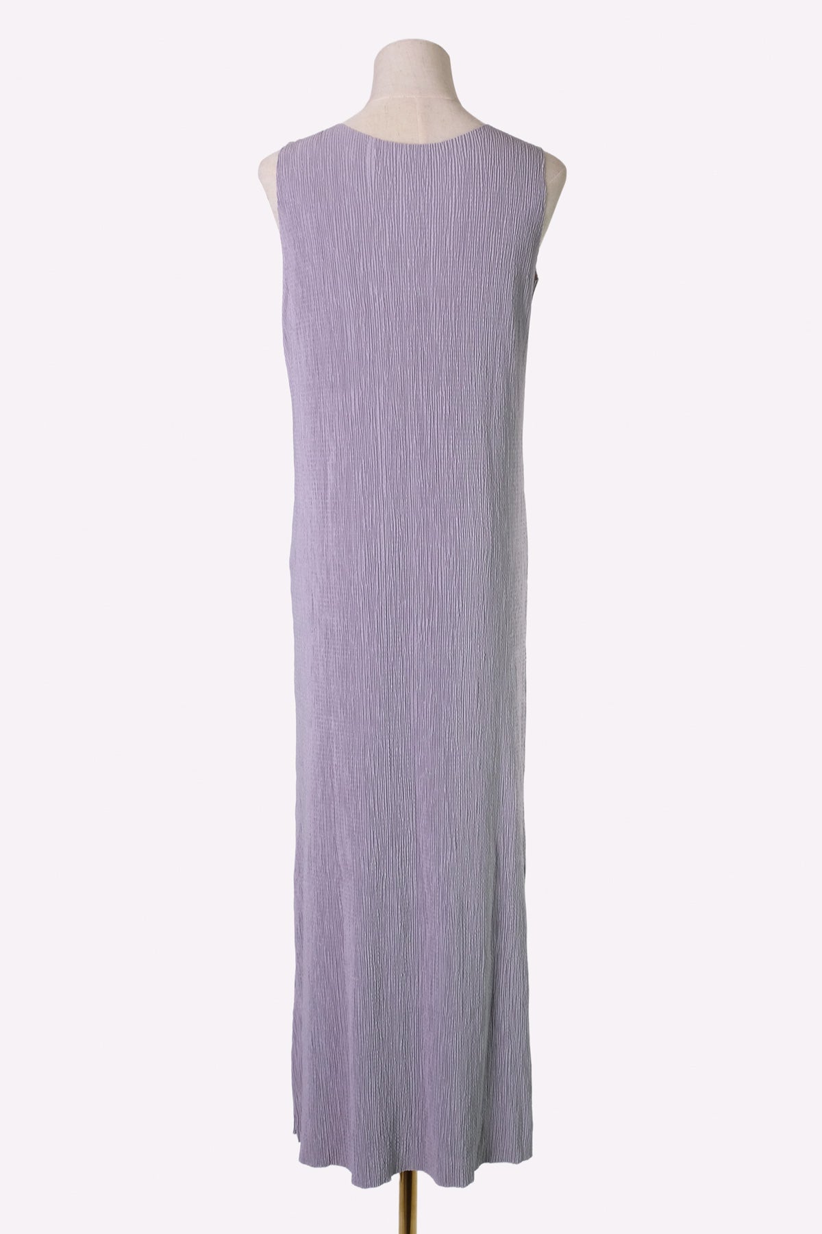 Pleated Maxi Dress (Gray)