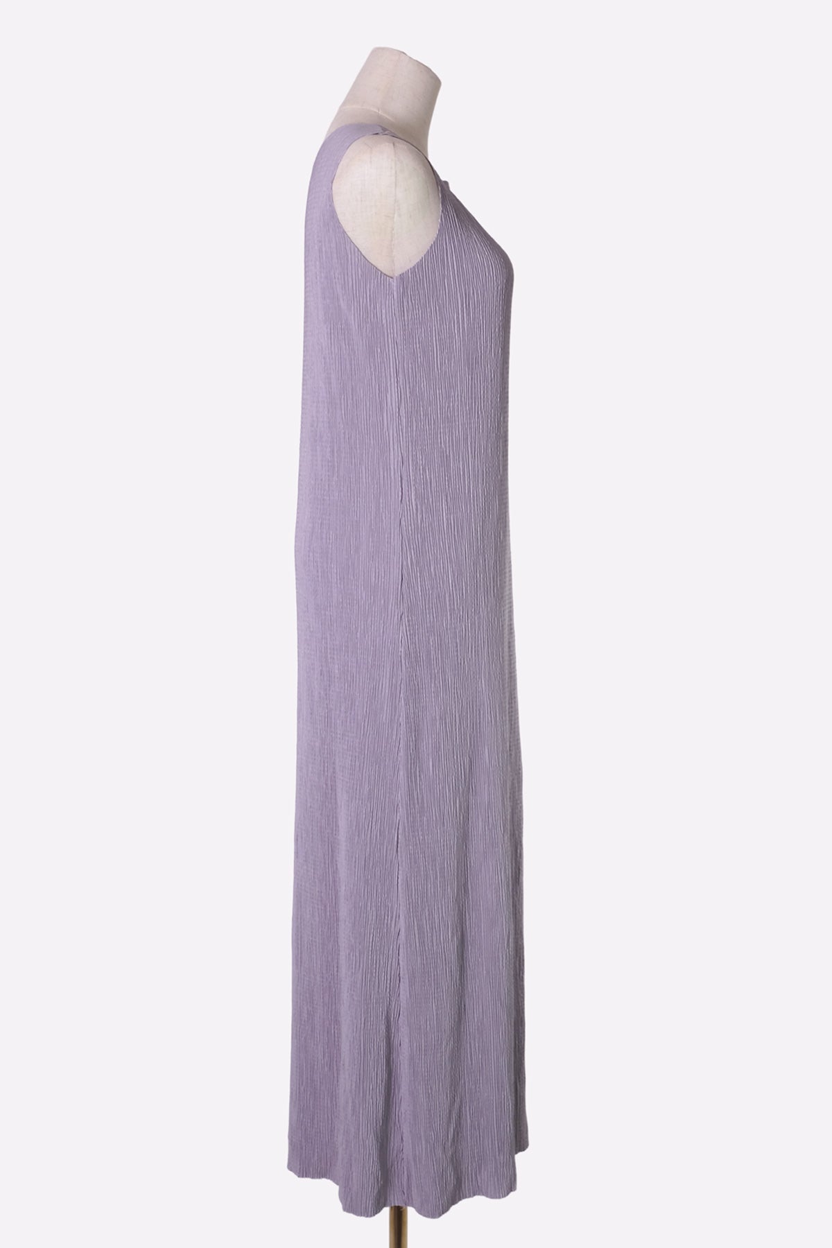 Pleated Maxi Dress (Gray)