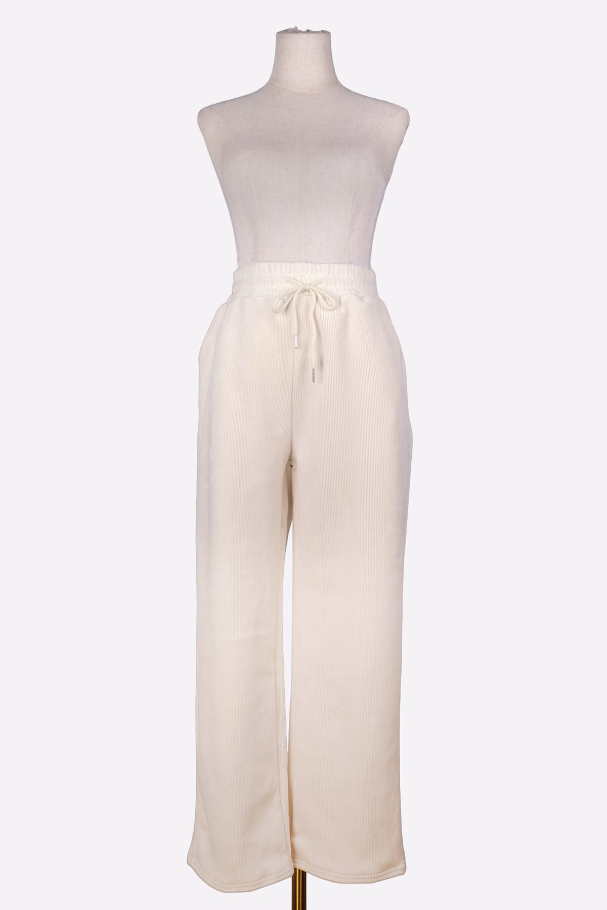 Soft Wool Lining Pants (Cream)