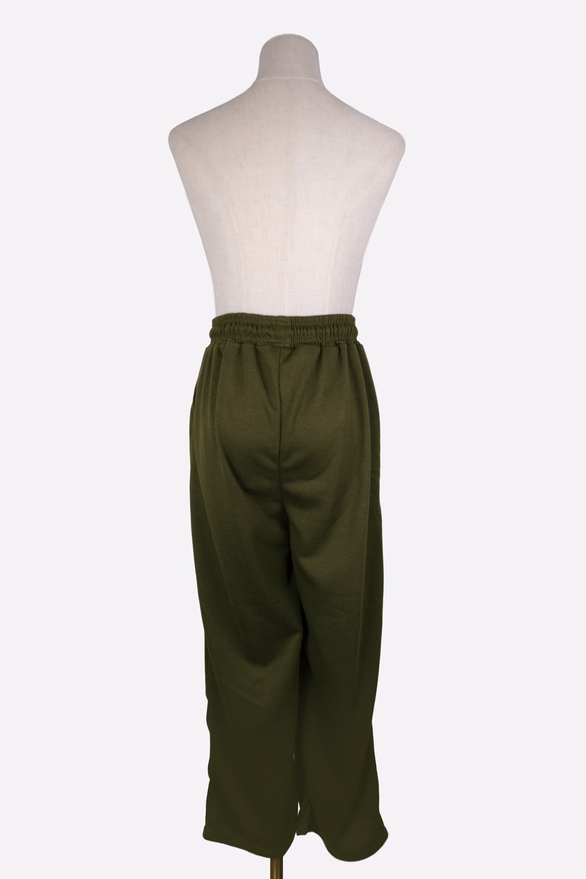 Casual Wide Leg Sweatpants (Khaki)