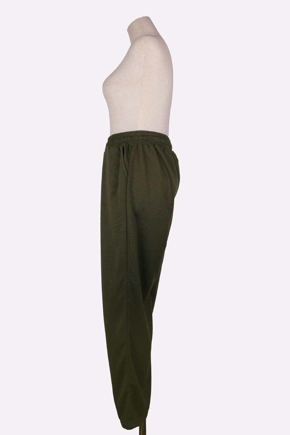 Casual Wide Leg Sweatpants (Khaki)