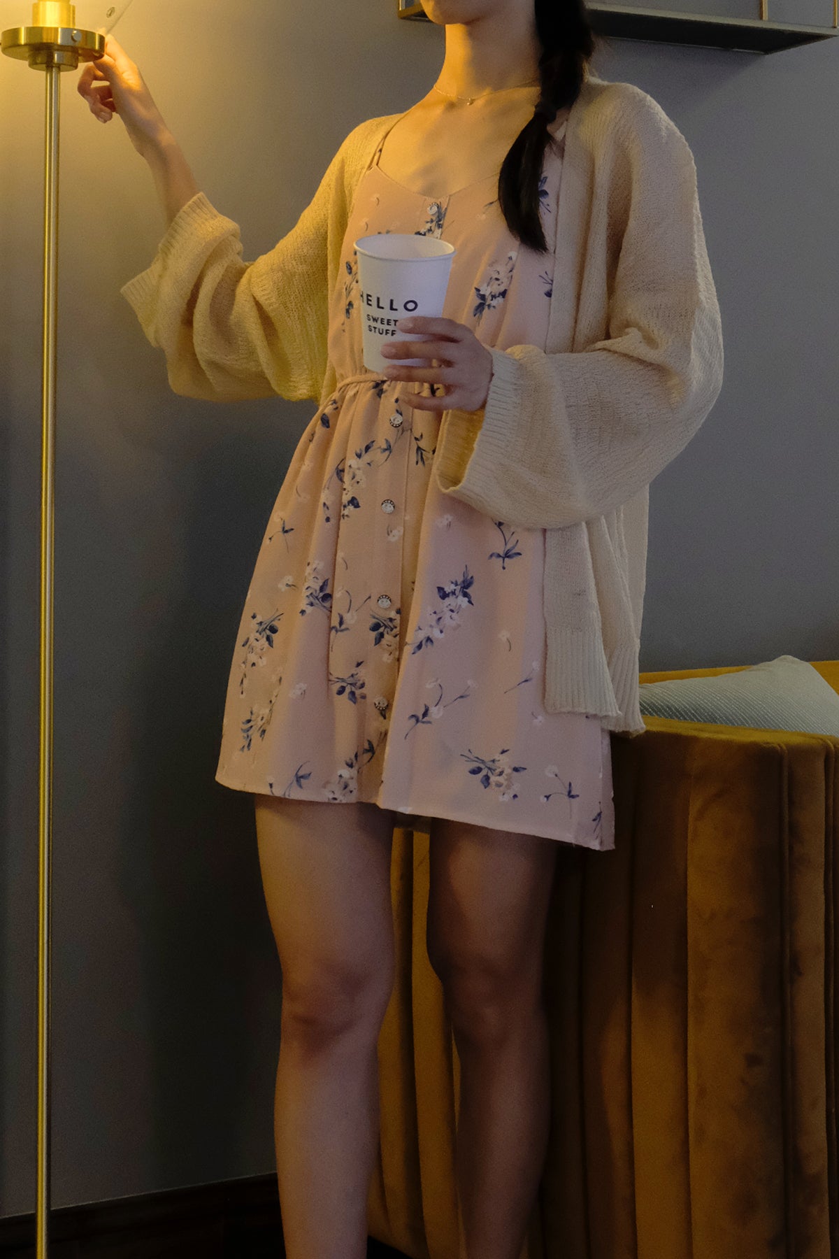 Floral Romper (Orange & Pink Floral)