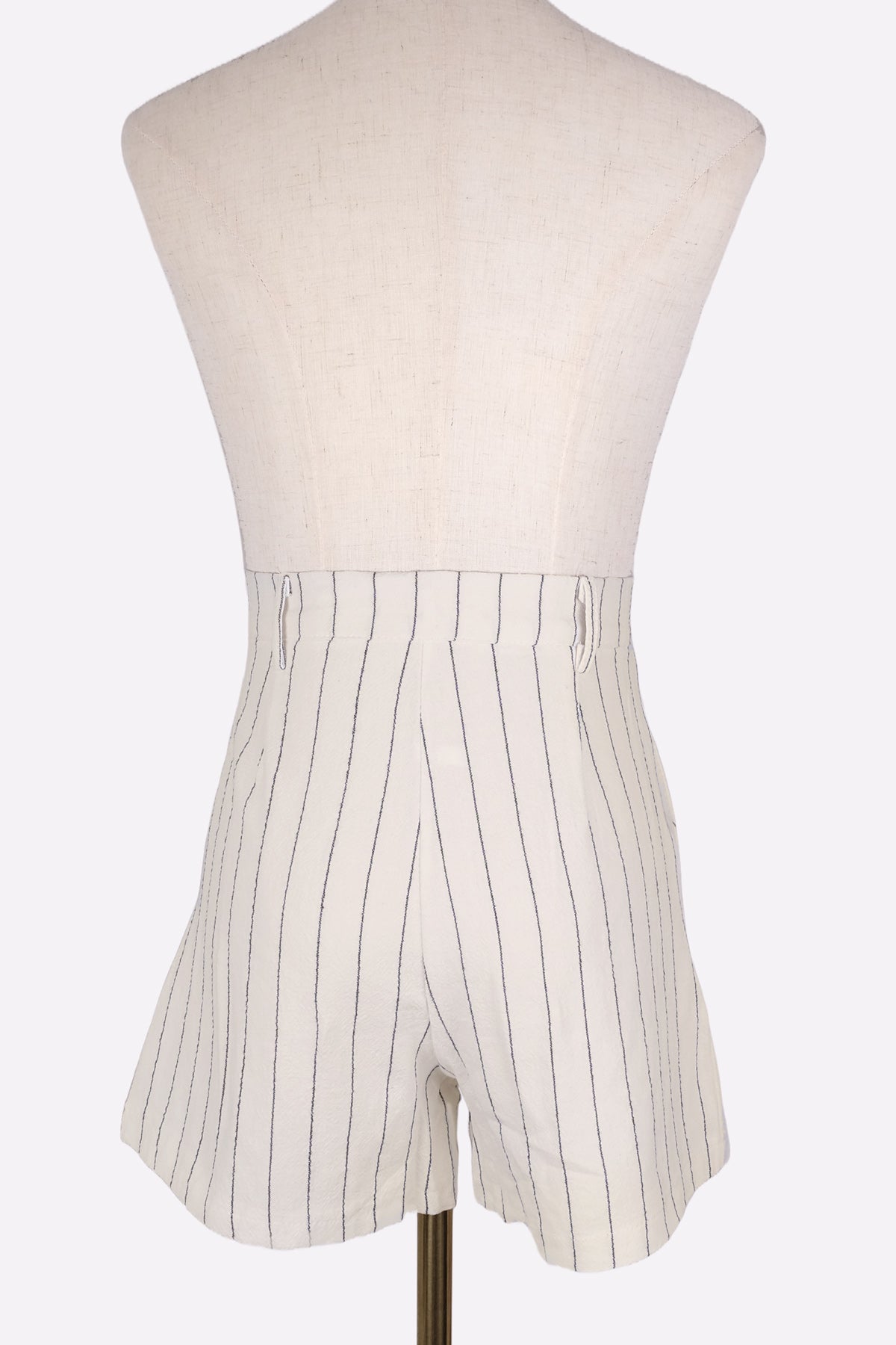 Striped Short Pants (Ivory)