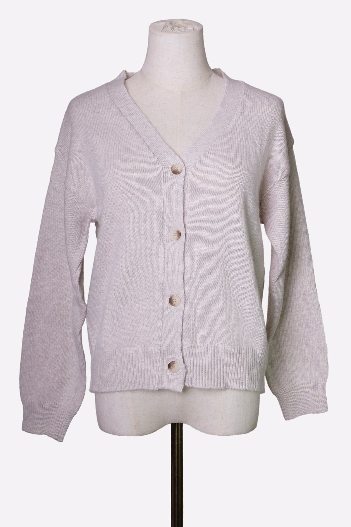 Alpaca Mix Cardigan (Oatmeal)