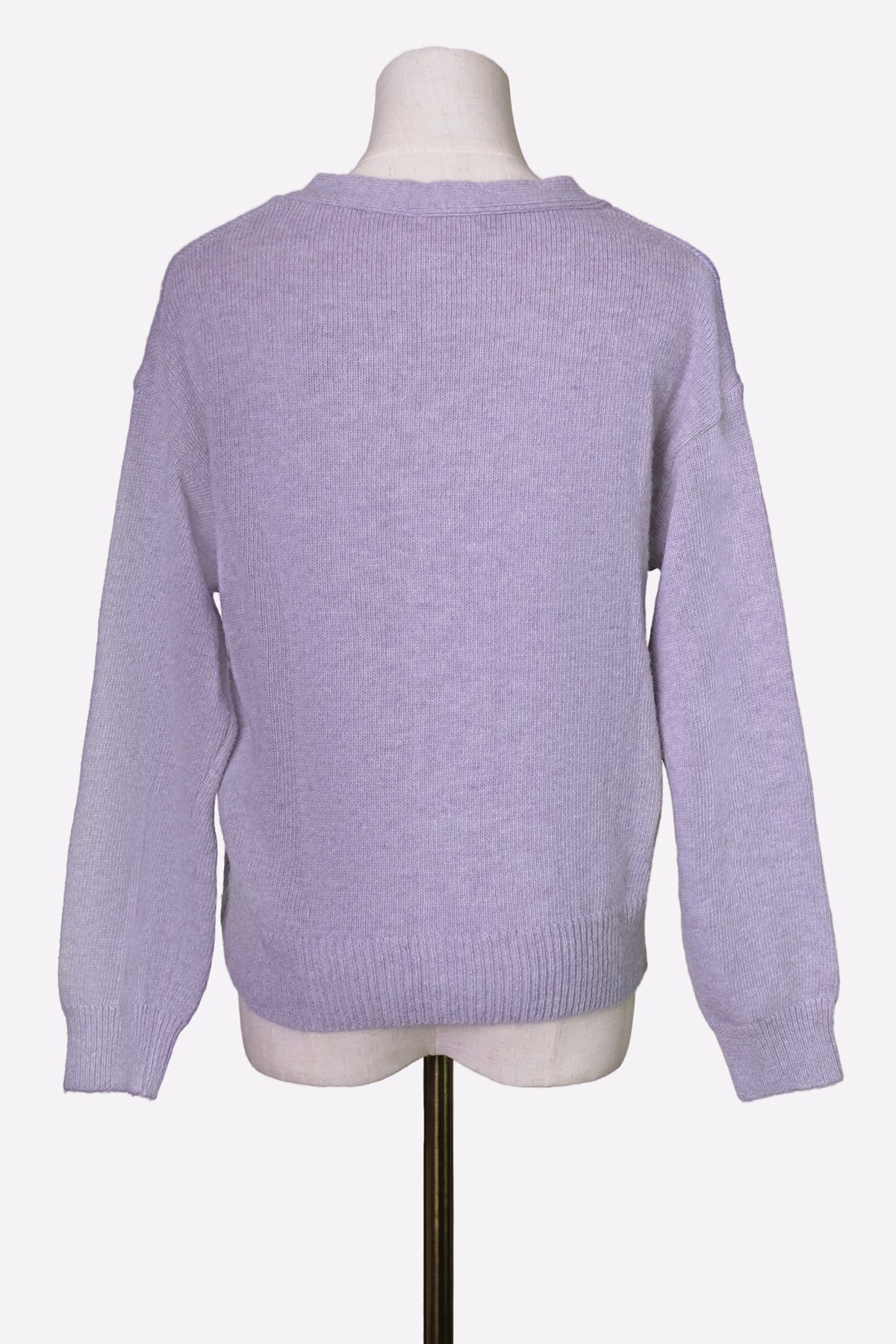 Alpaca Mix Cardigan (Light Purple)