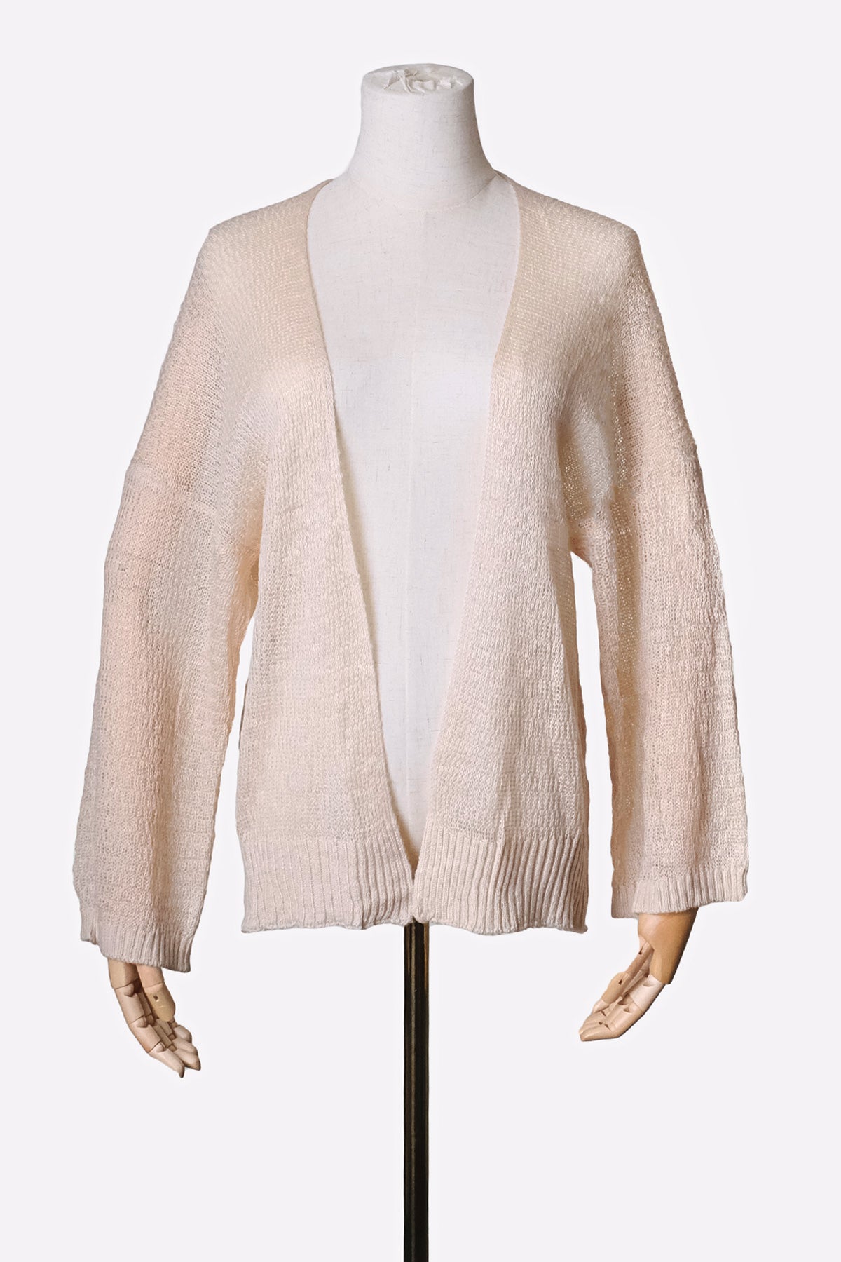 Open-Front Light Cardigan (Pink)