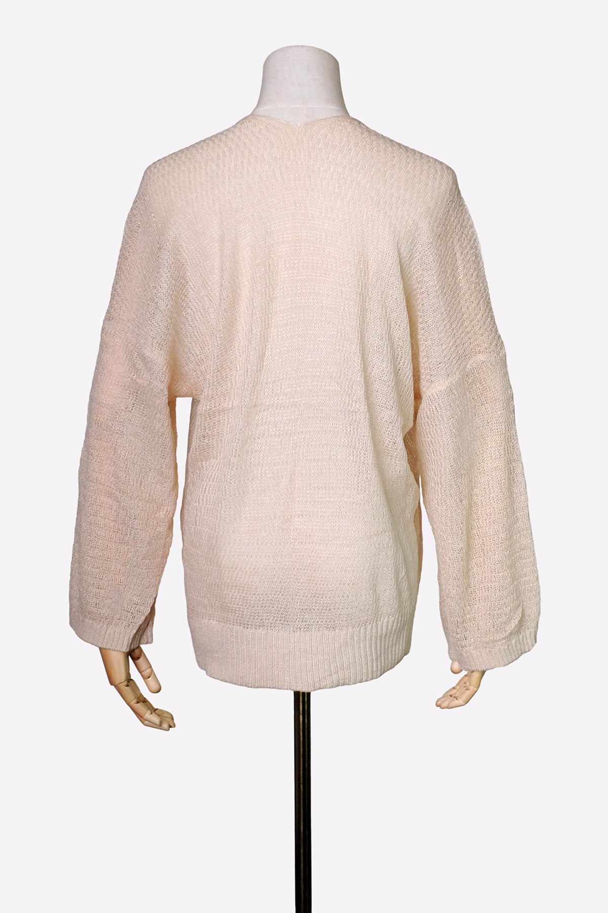 Open-Front Light Cardigan (Pink)