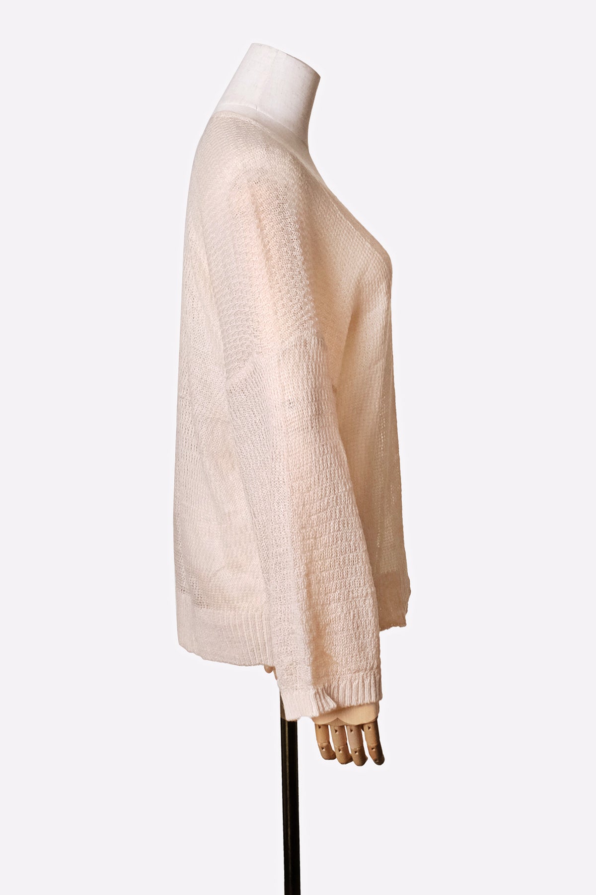 Open-Front Light Cardigan (Pink)