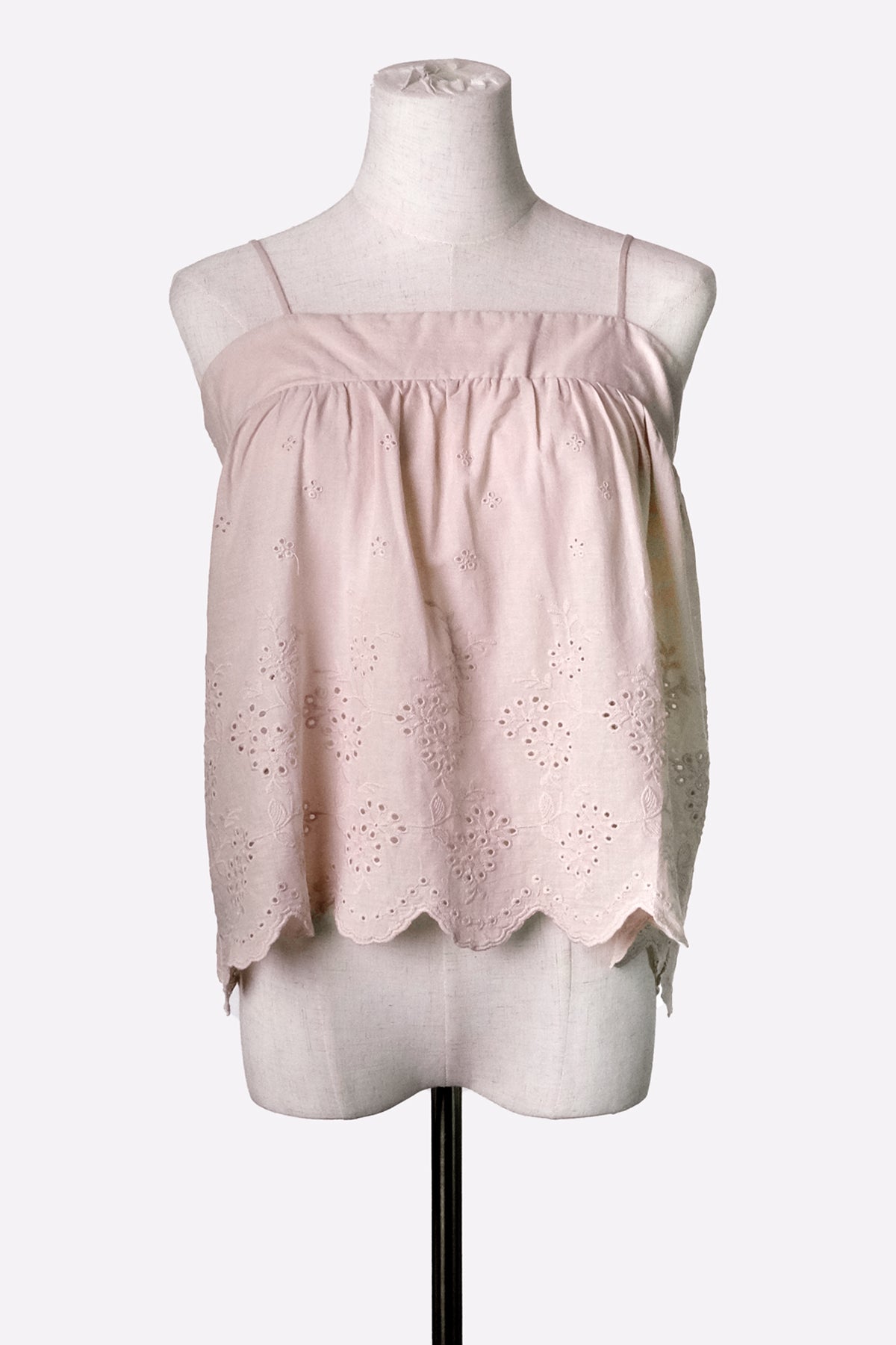 Eyelet Cami Top (Rose)