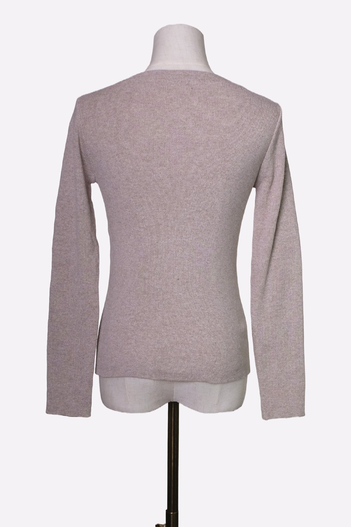 Rib Knit Top (Beige)