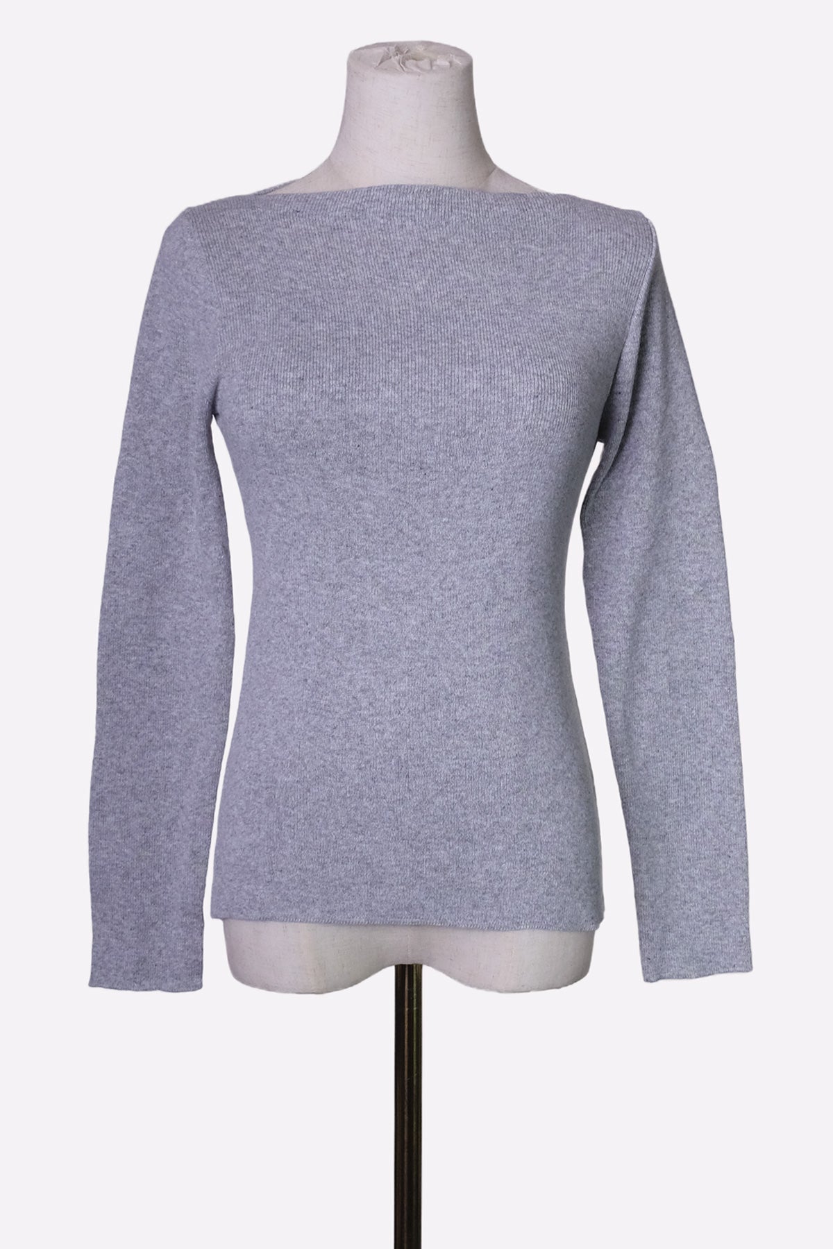 Rib Knit Top (Gray)