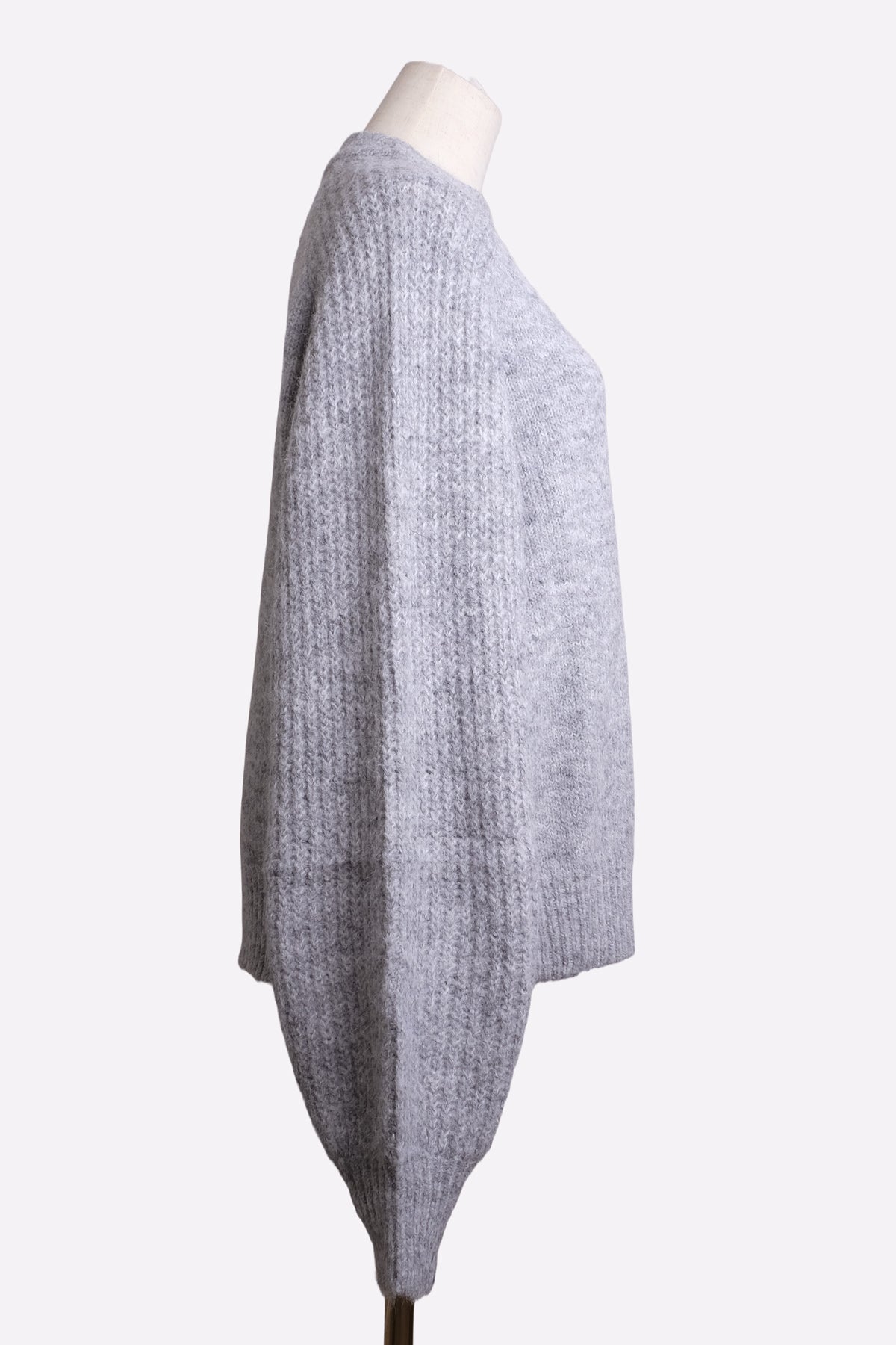 Raglan Knit Sweater (Gray)